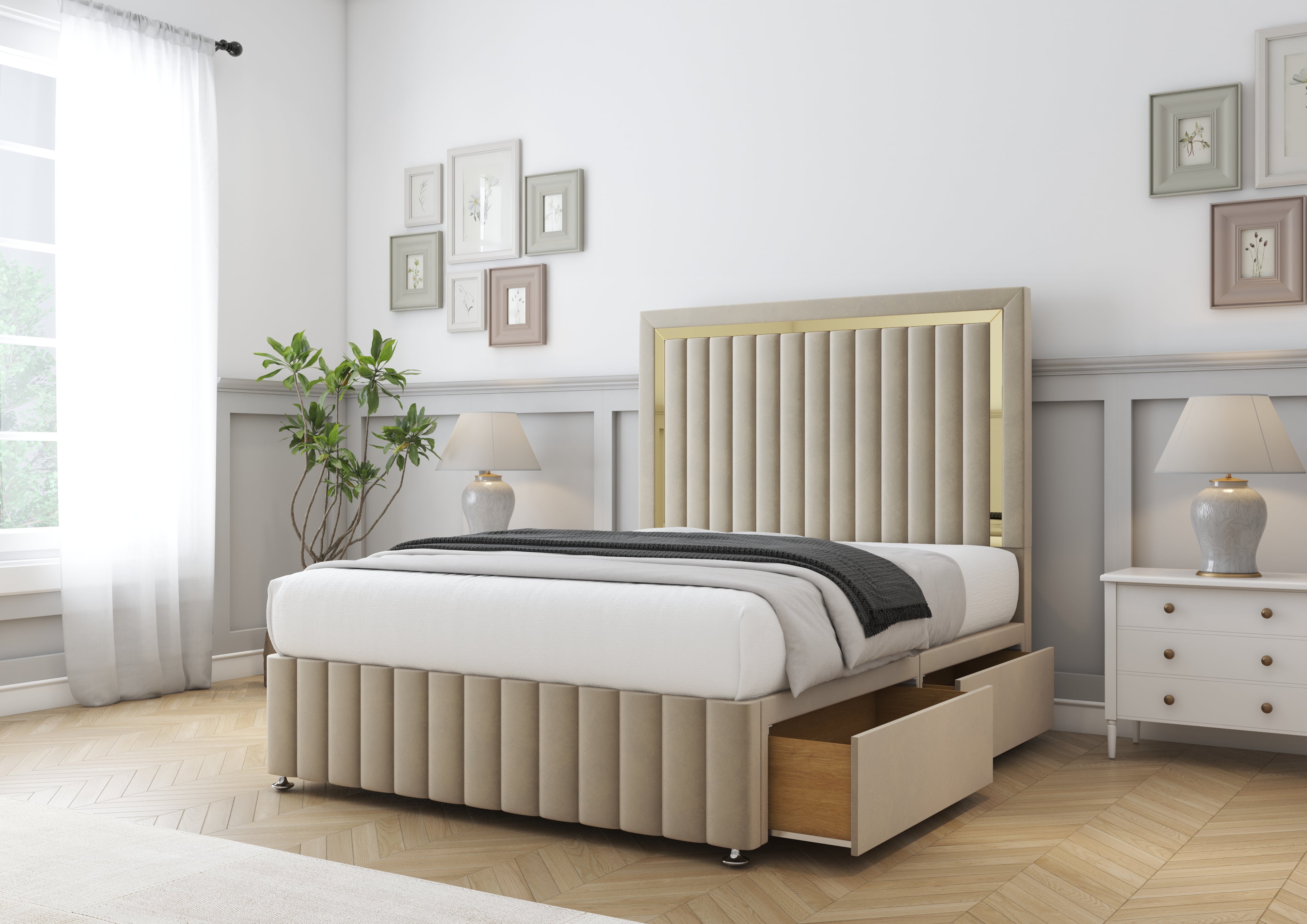 Boston Gold Divan Bed