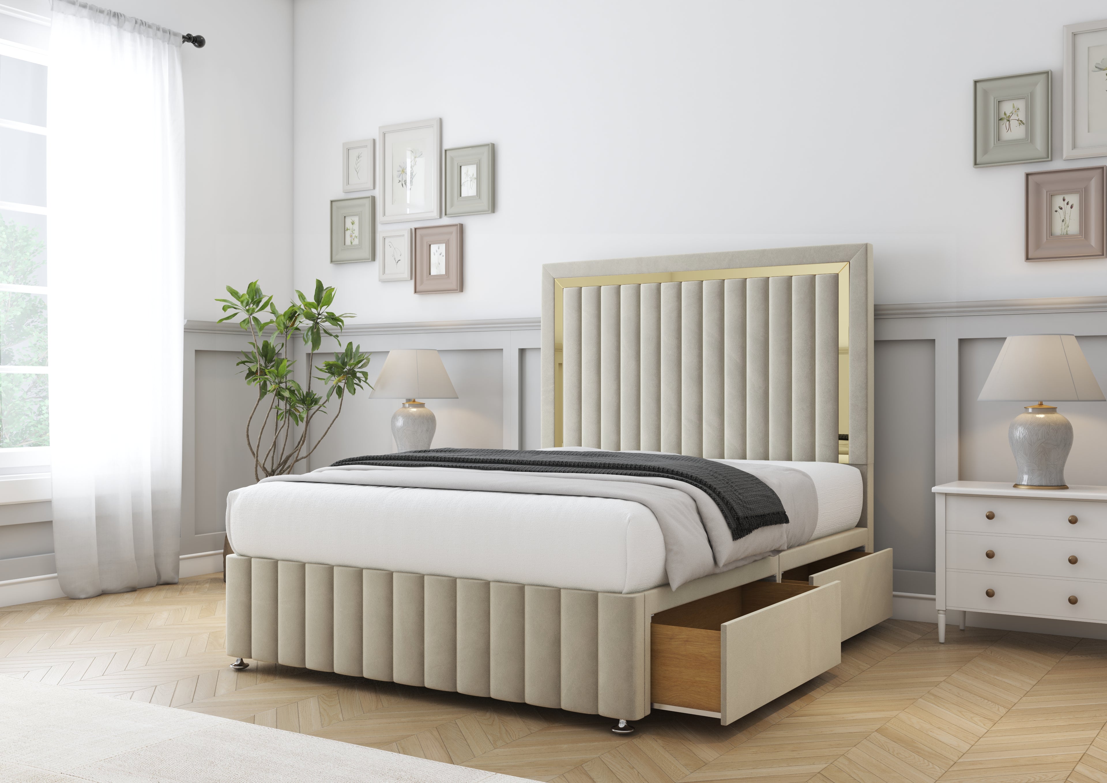 Boston Gold Divan Bed