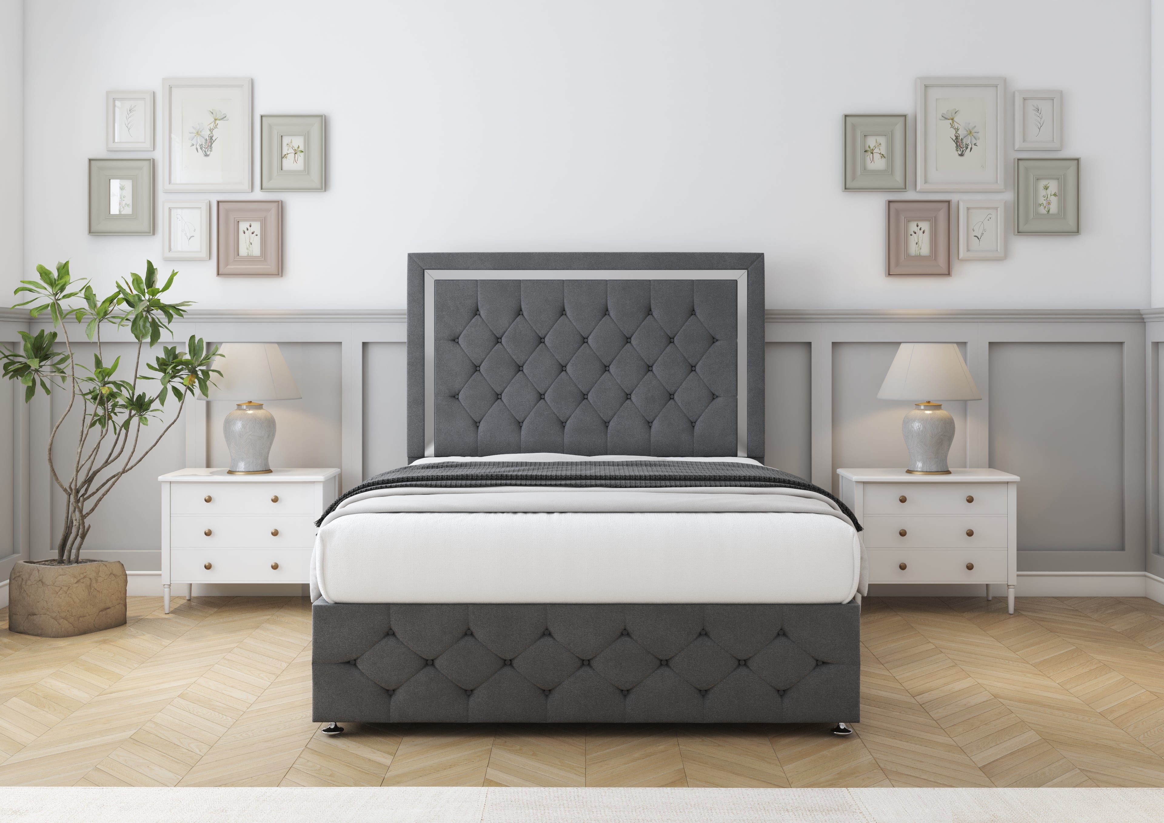 Sofia Chrome Divan Bed