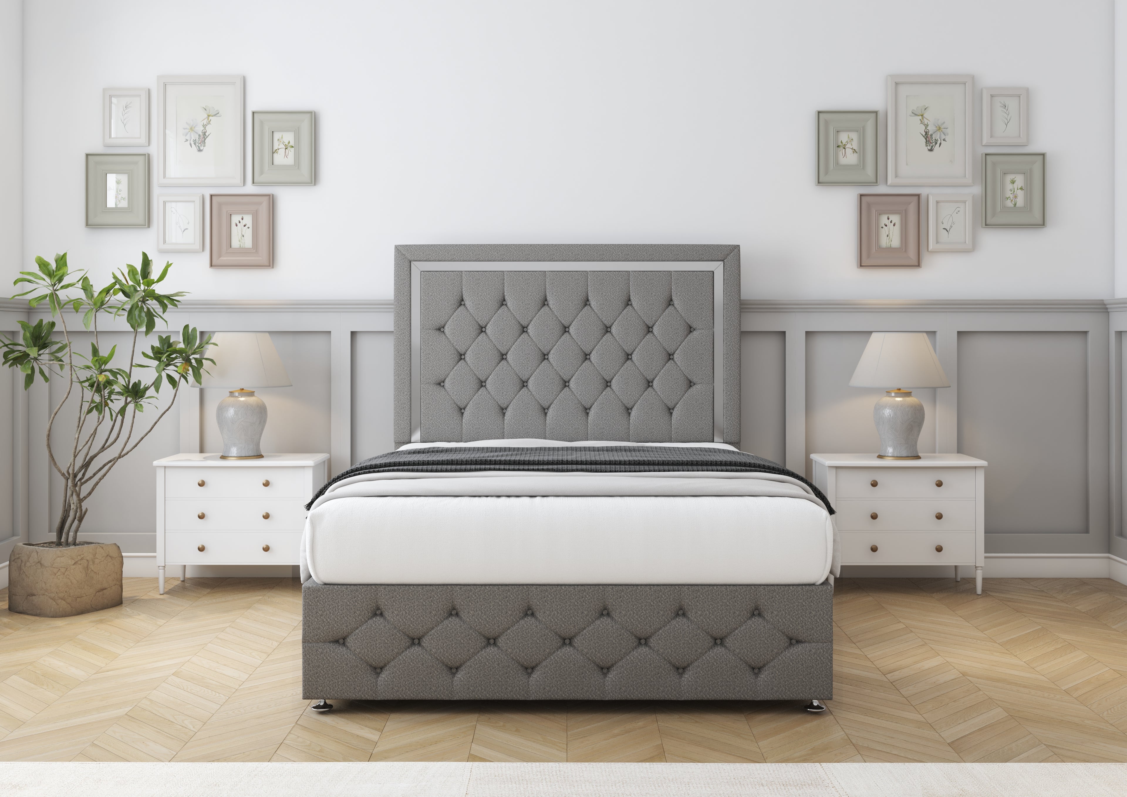 Sofia Chrome Divan Bed