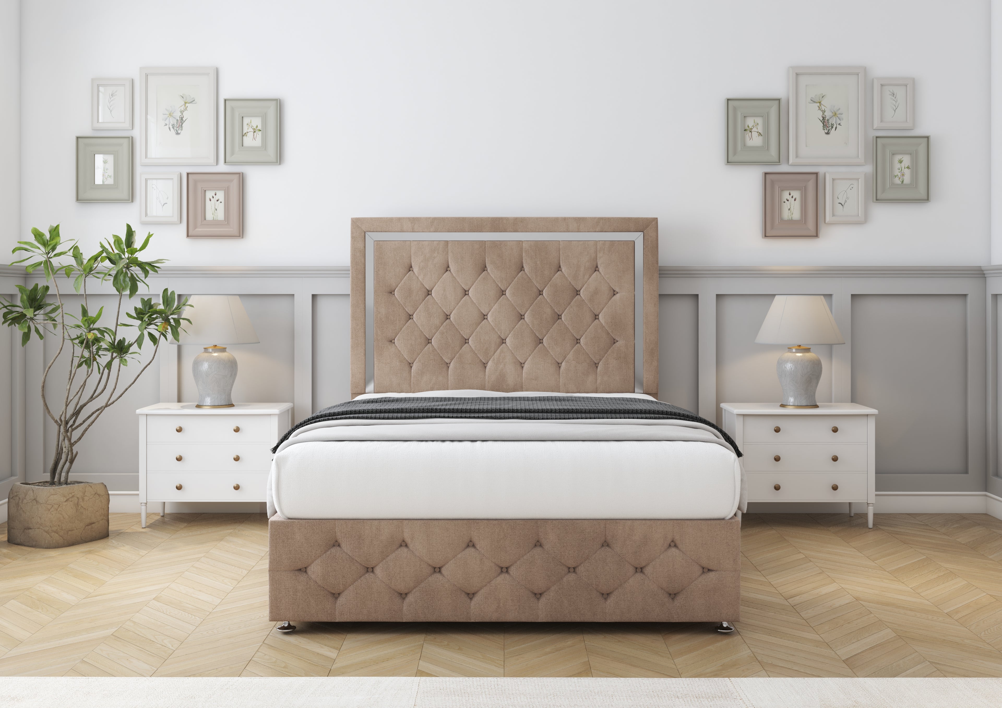 Sofia Chrome Divan Bed