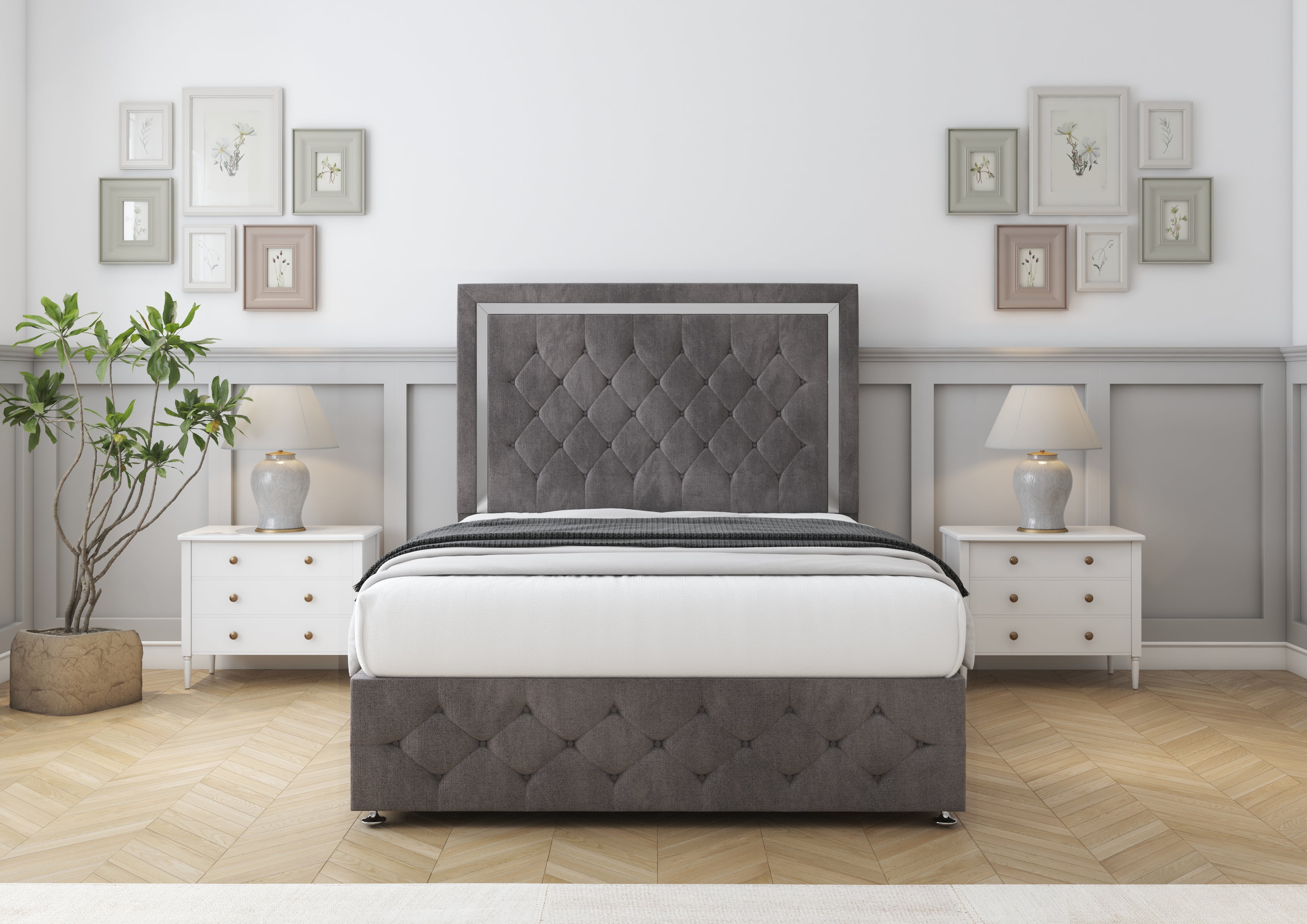 Sofia Chrome Divan Bed