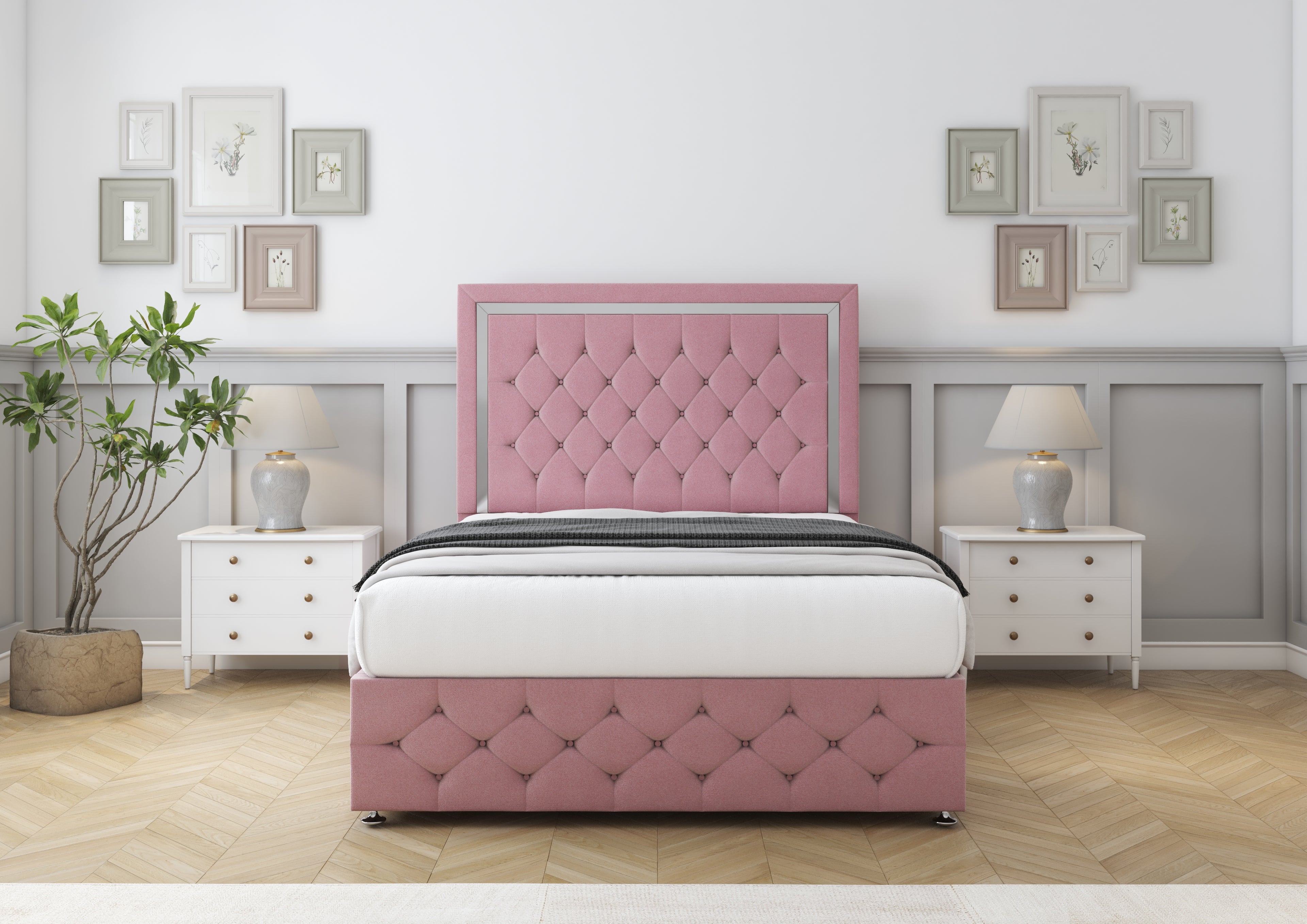 Sofia Chrome Divan Bed