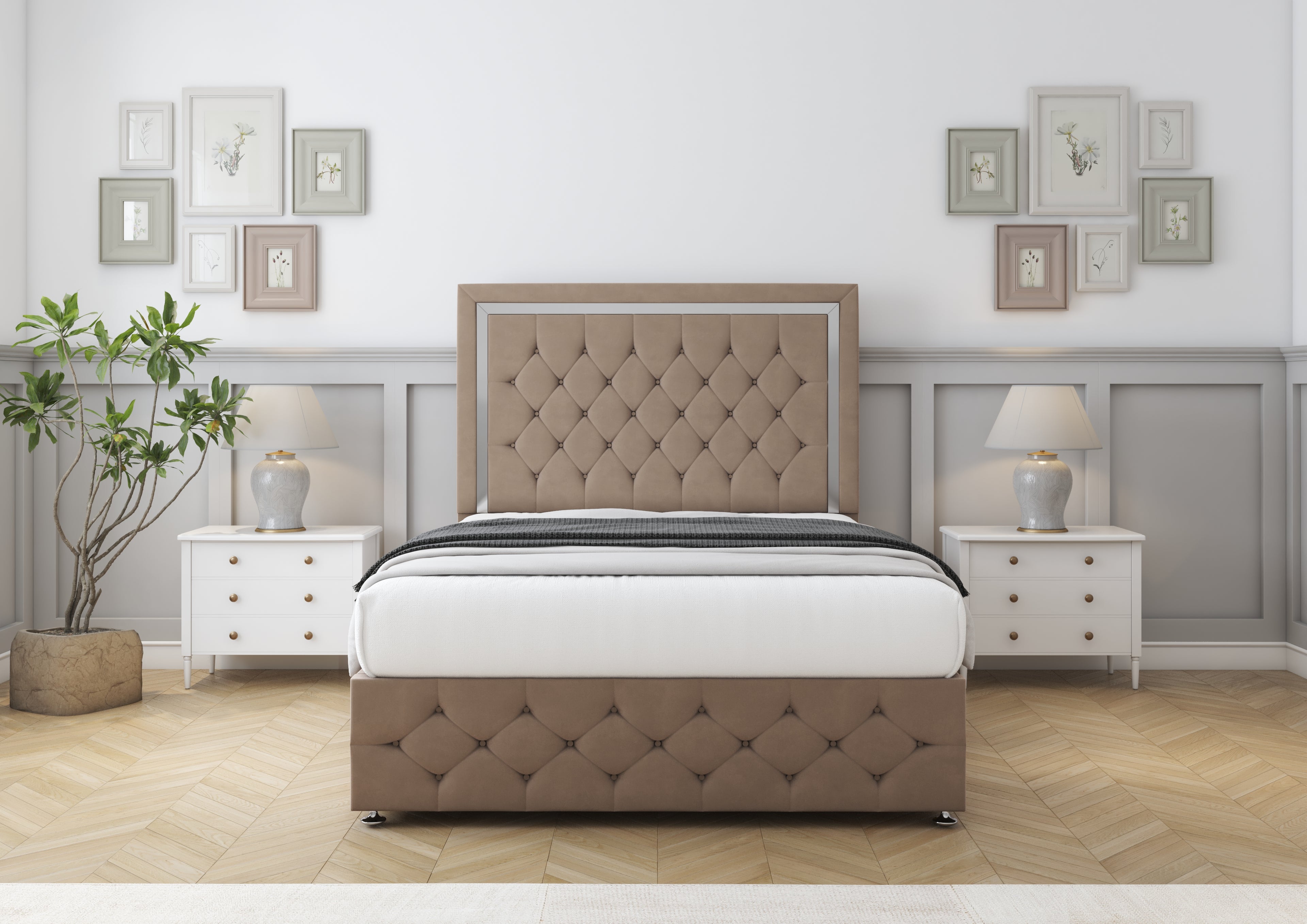 Sofia Chrome Divan Bed