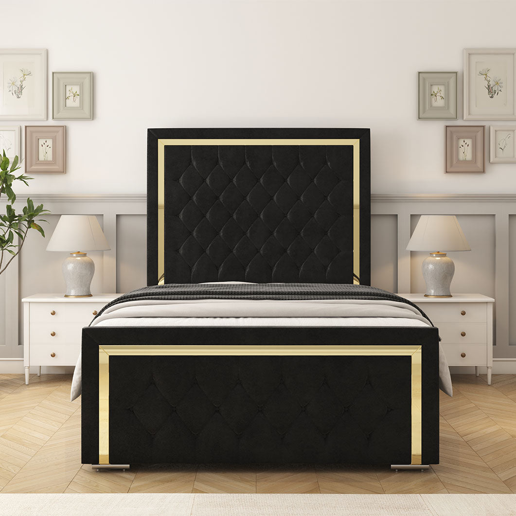 Sofia Gold Bed Frame