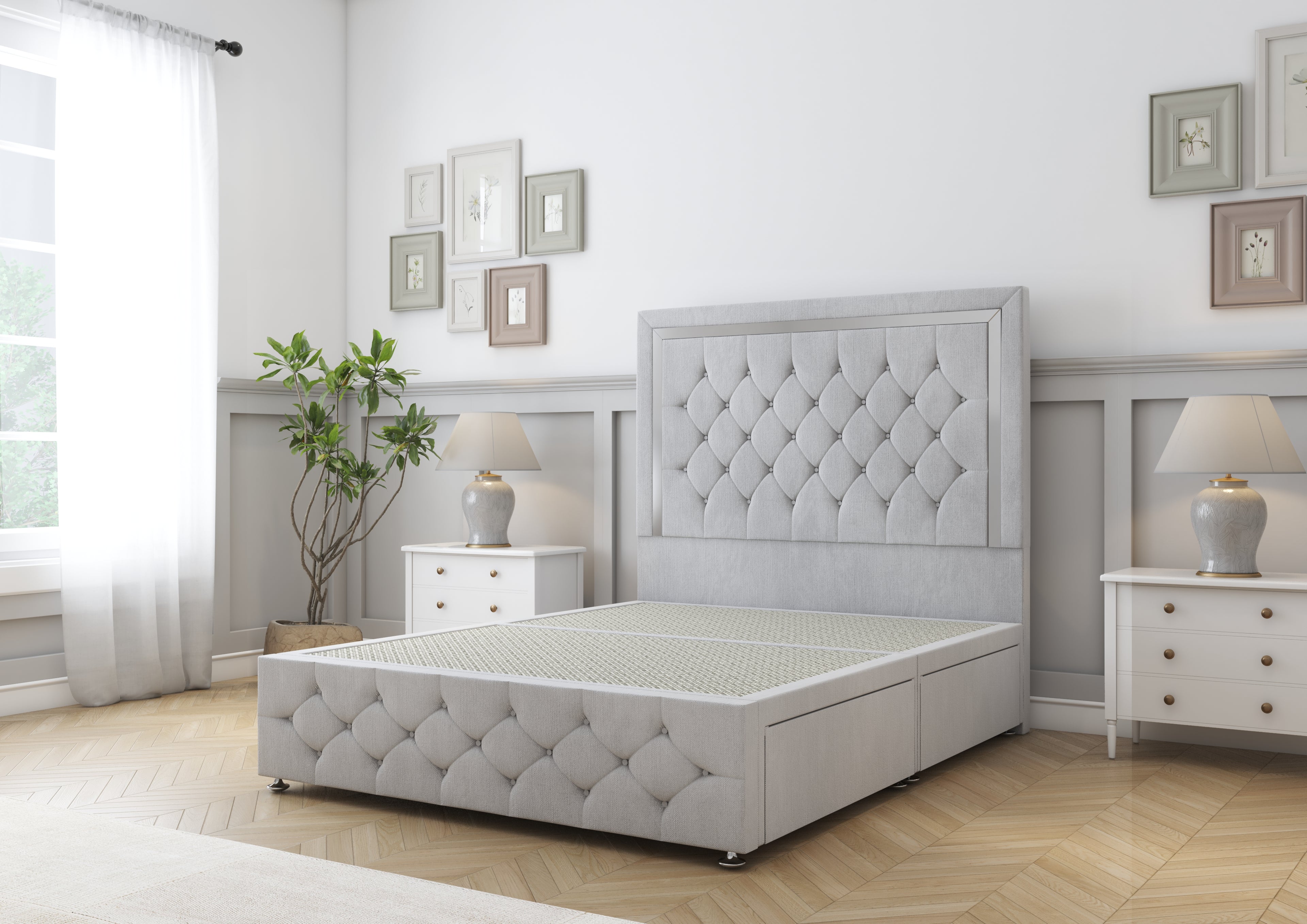 Sofia Chrome Divan Bed