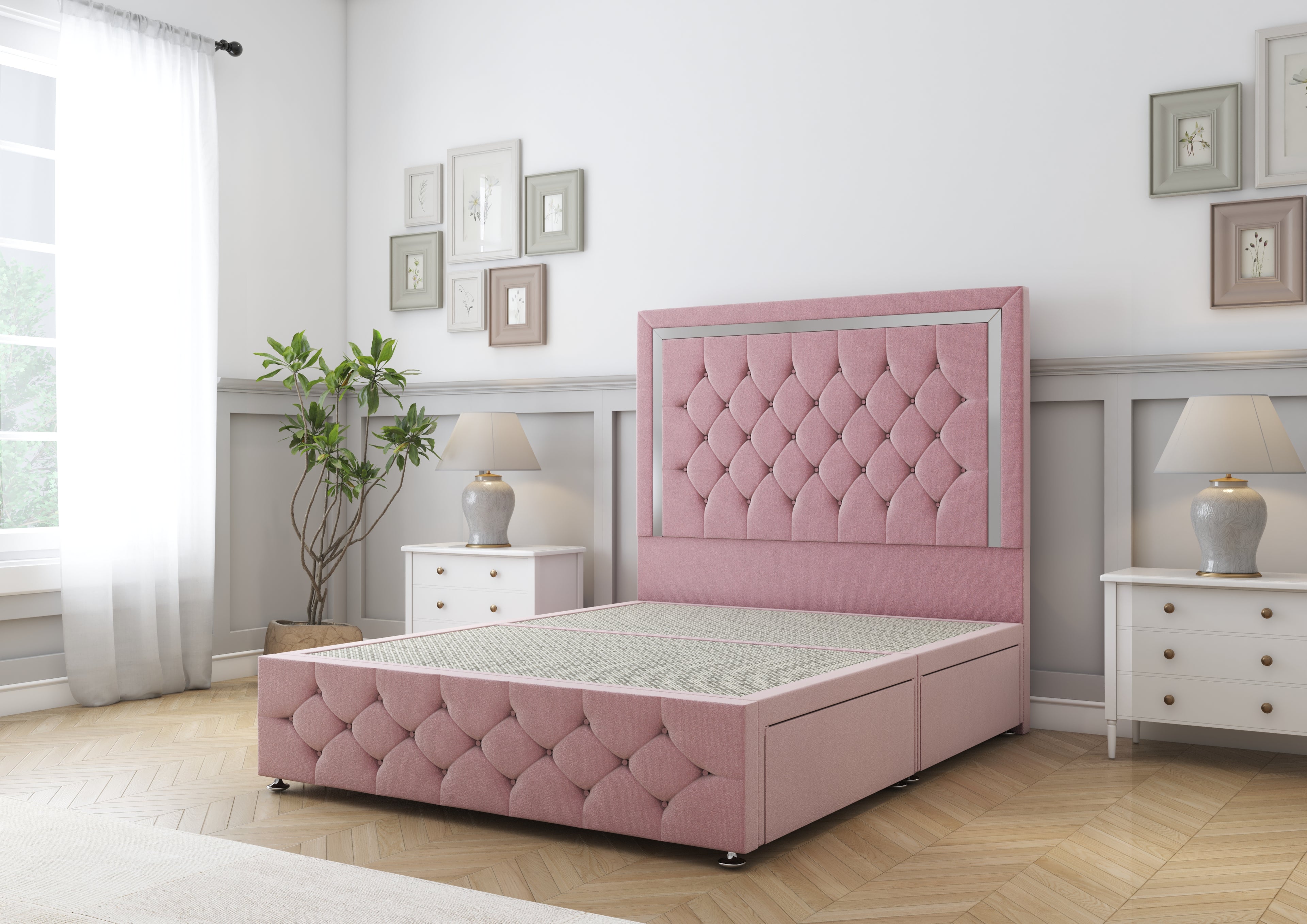 Sofia Chrome Divan Bed
