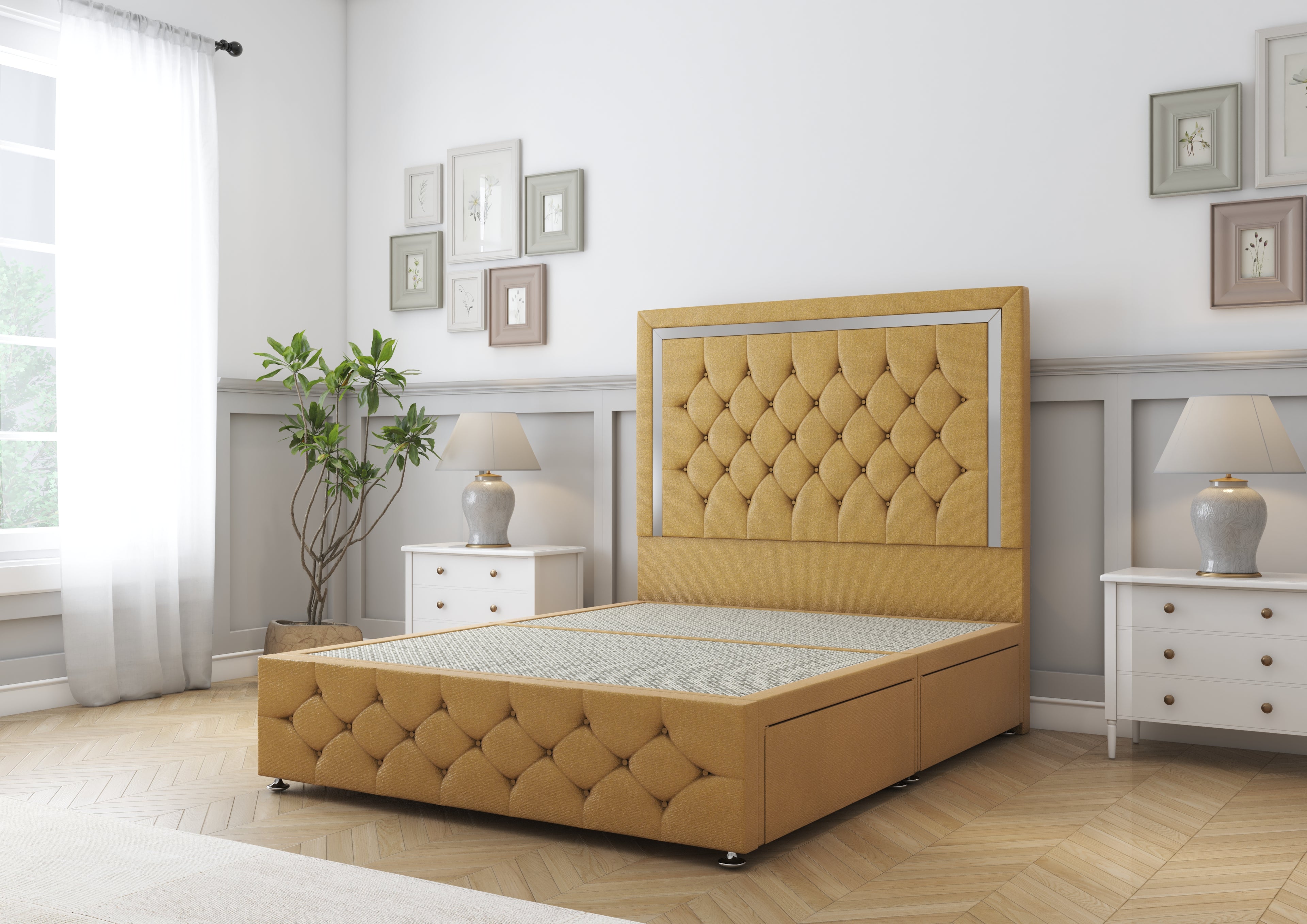 Sofia Chrome Divan Bed