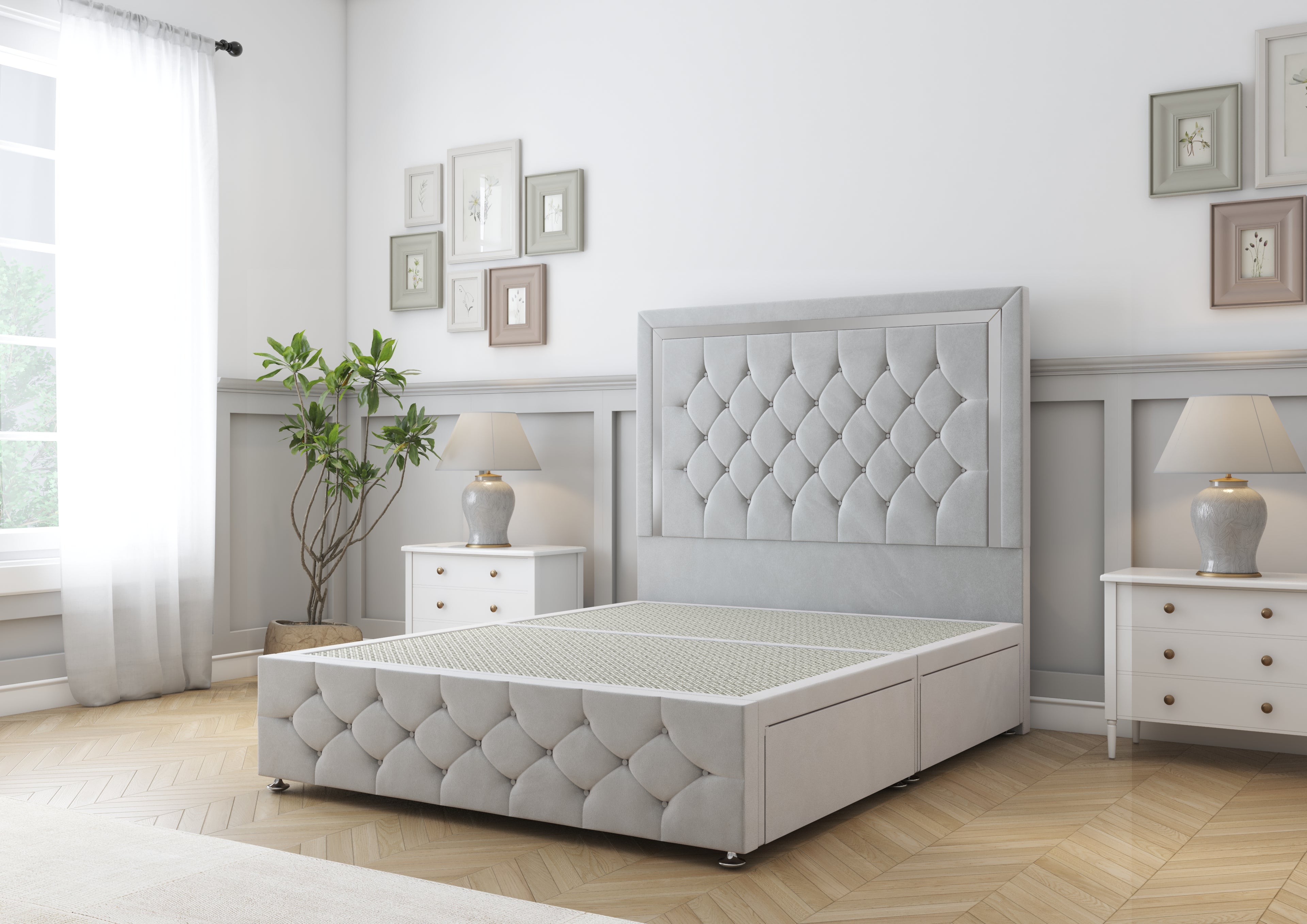 Sofia Chrome Divan Bed