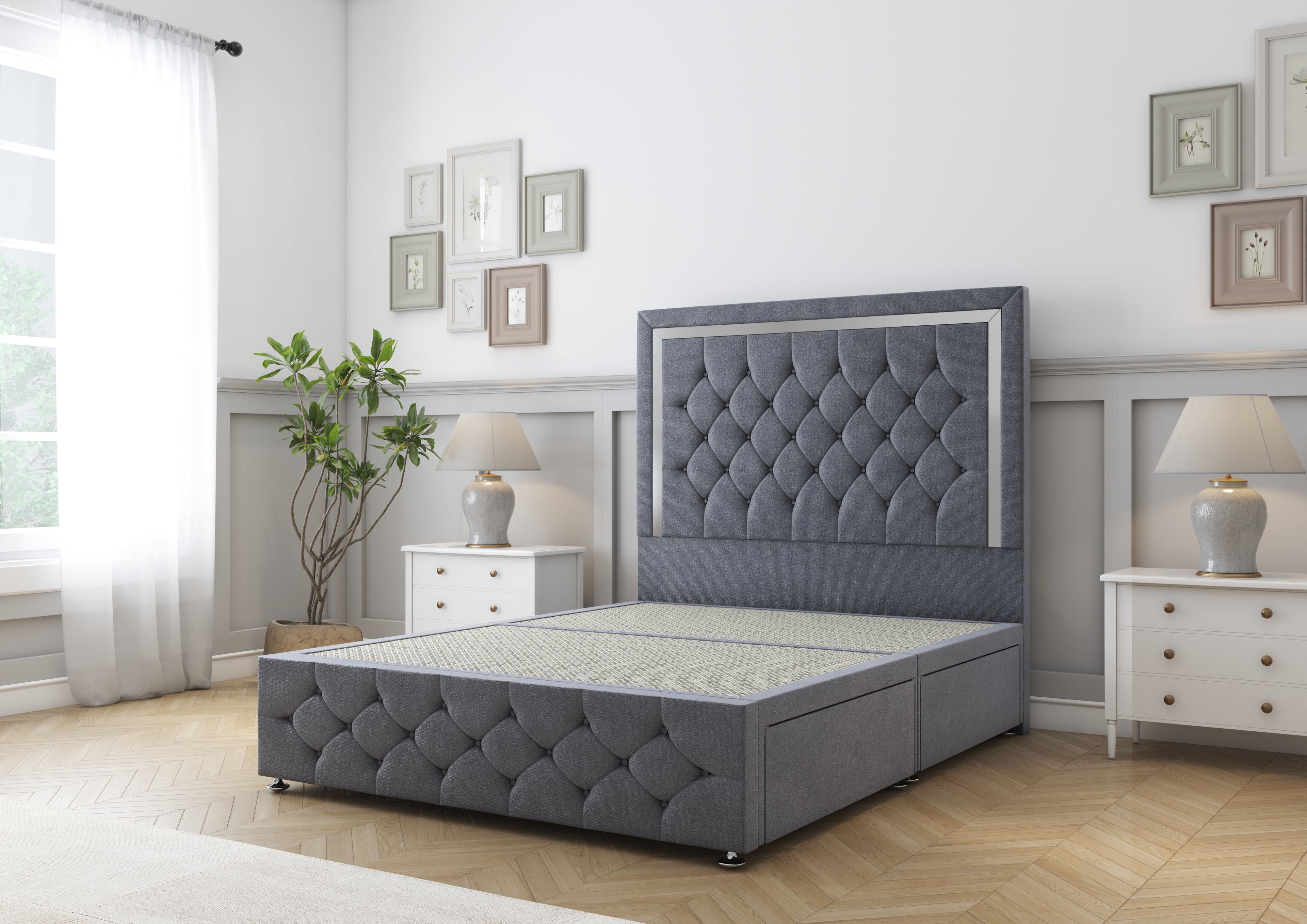 Sofia Chrome Divan Bed