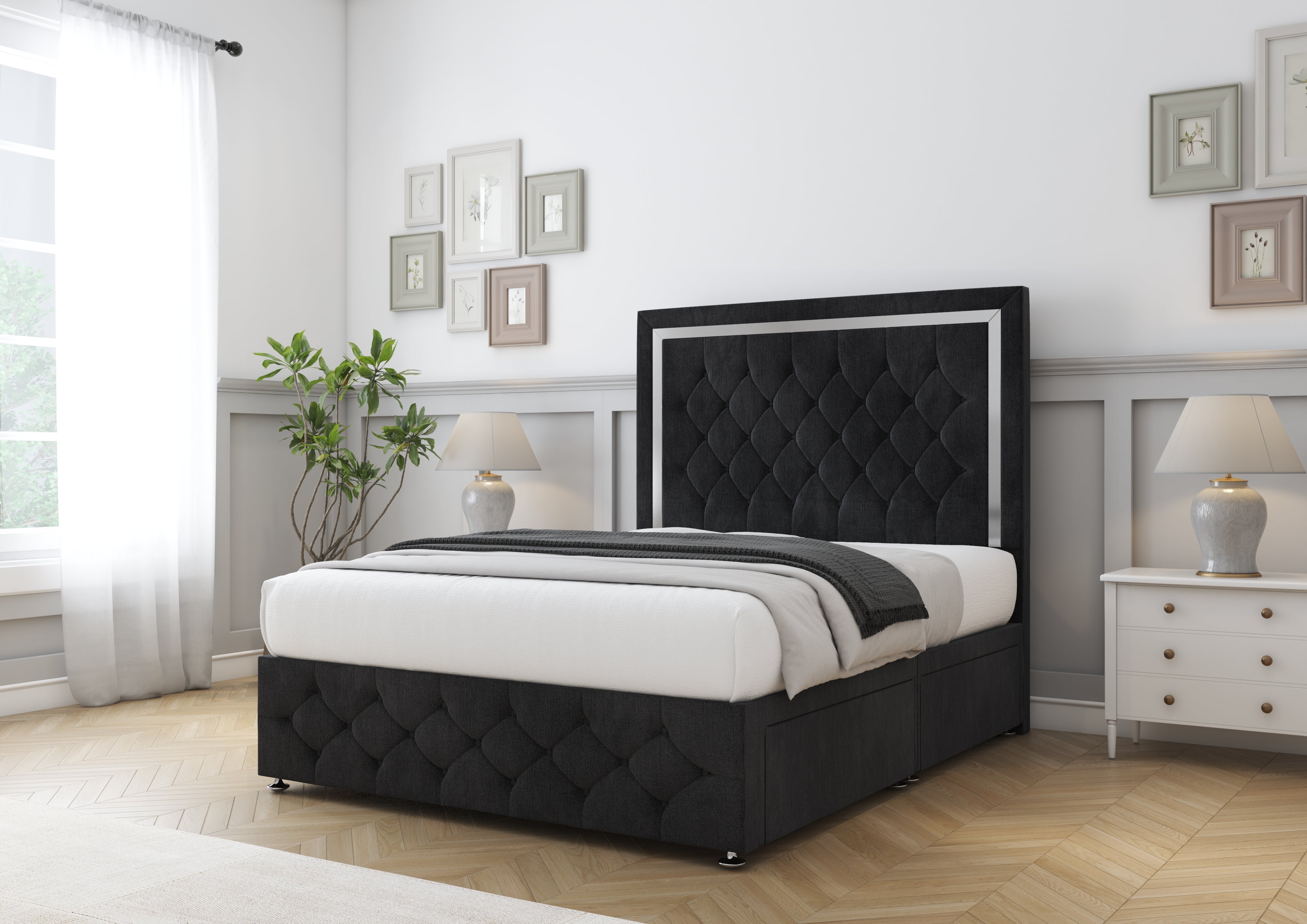 Sofia Chrome Divan Bed