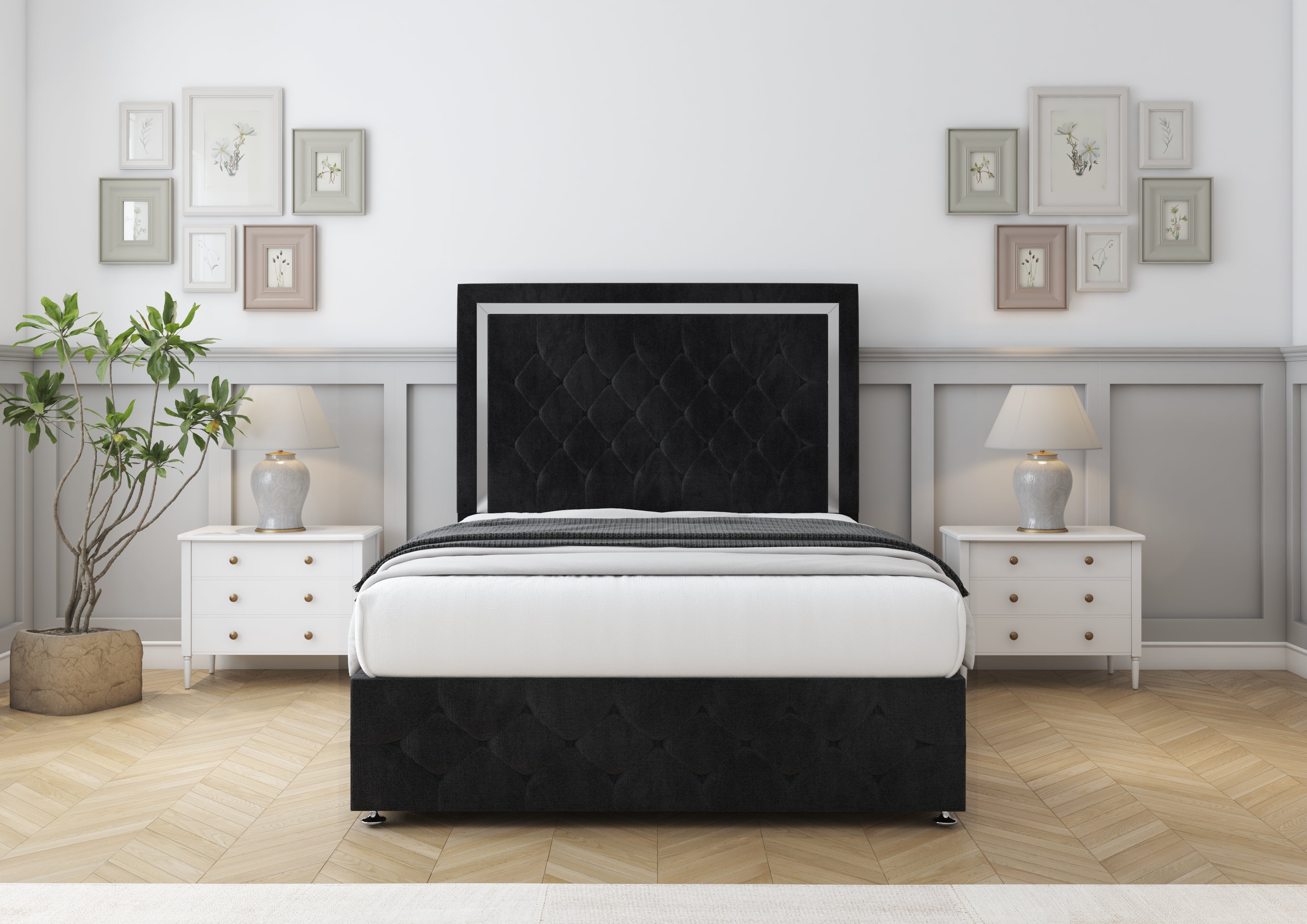 Sofia Chrome Divan Bed