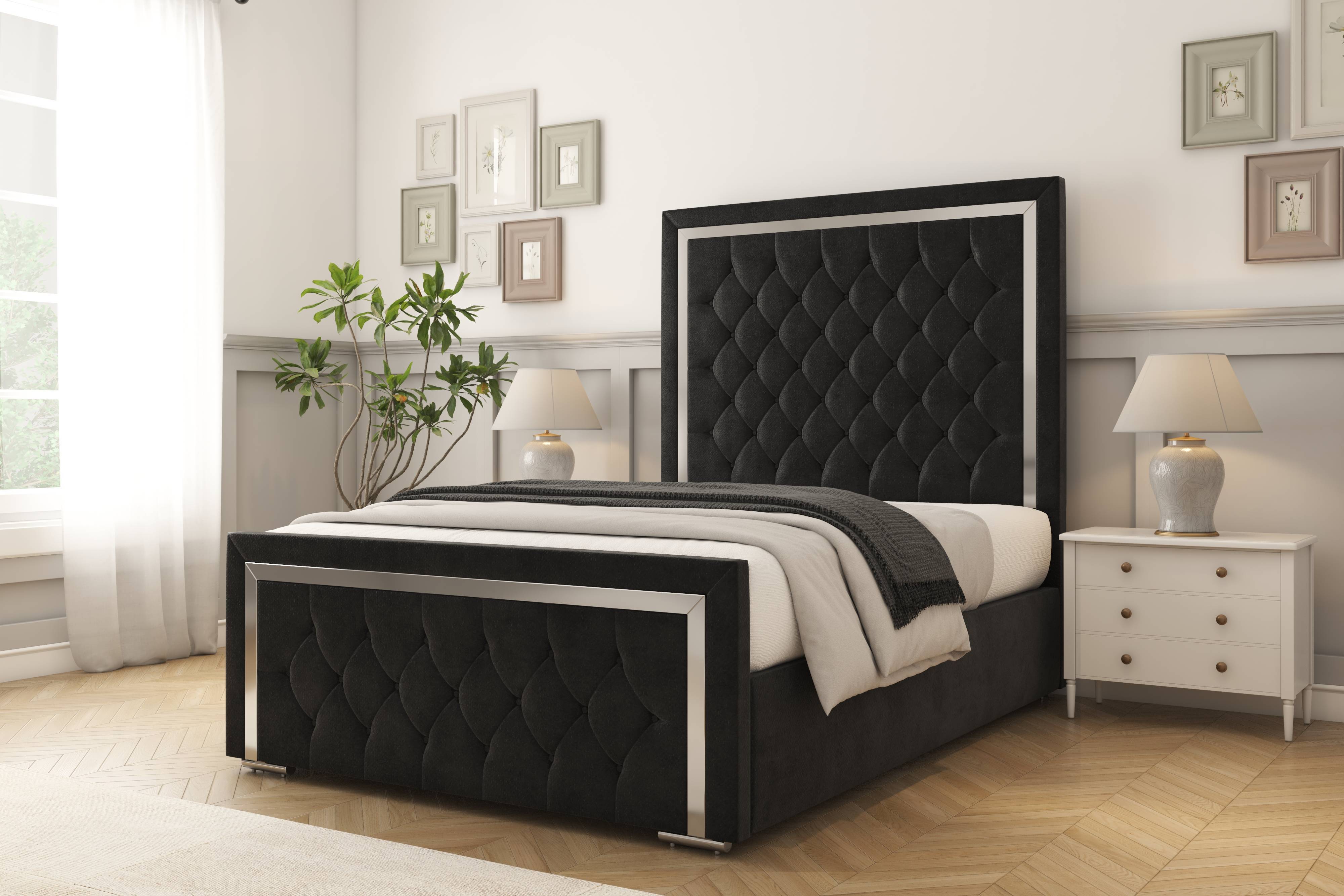 Sofia Chrome Bed frame