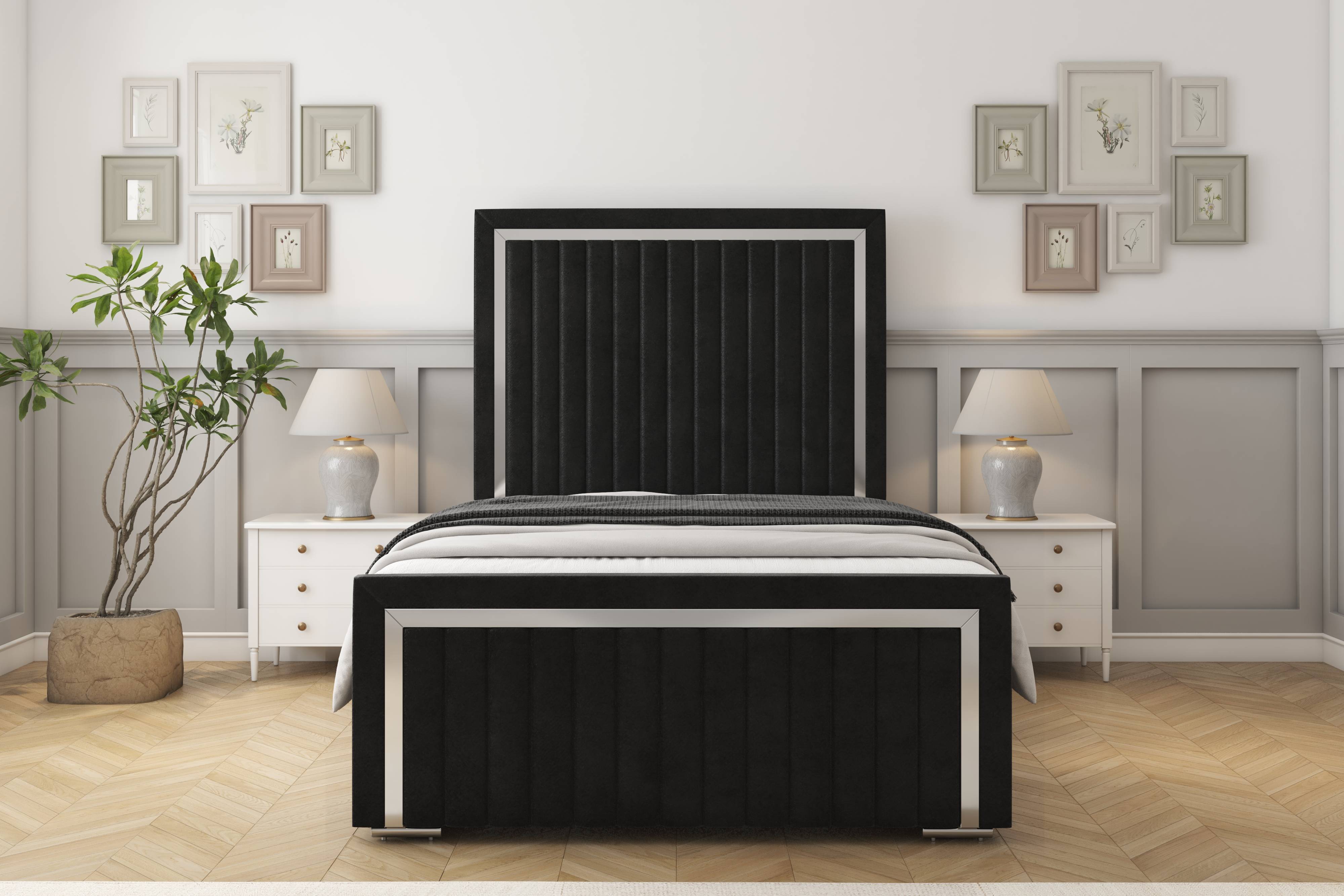 Boston Chrome Bed frame