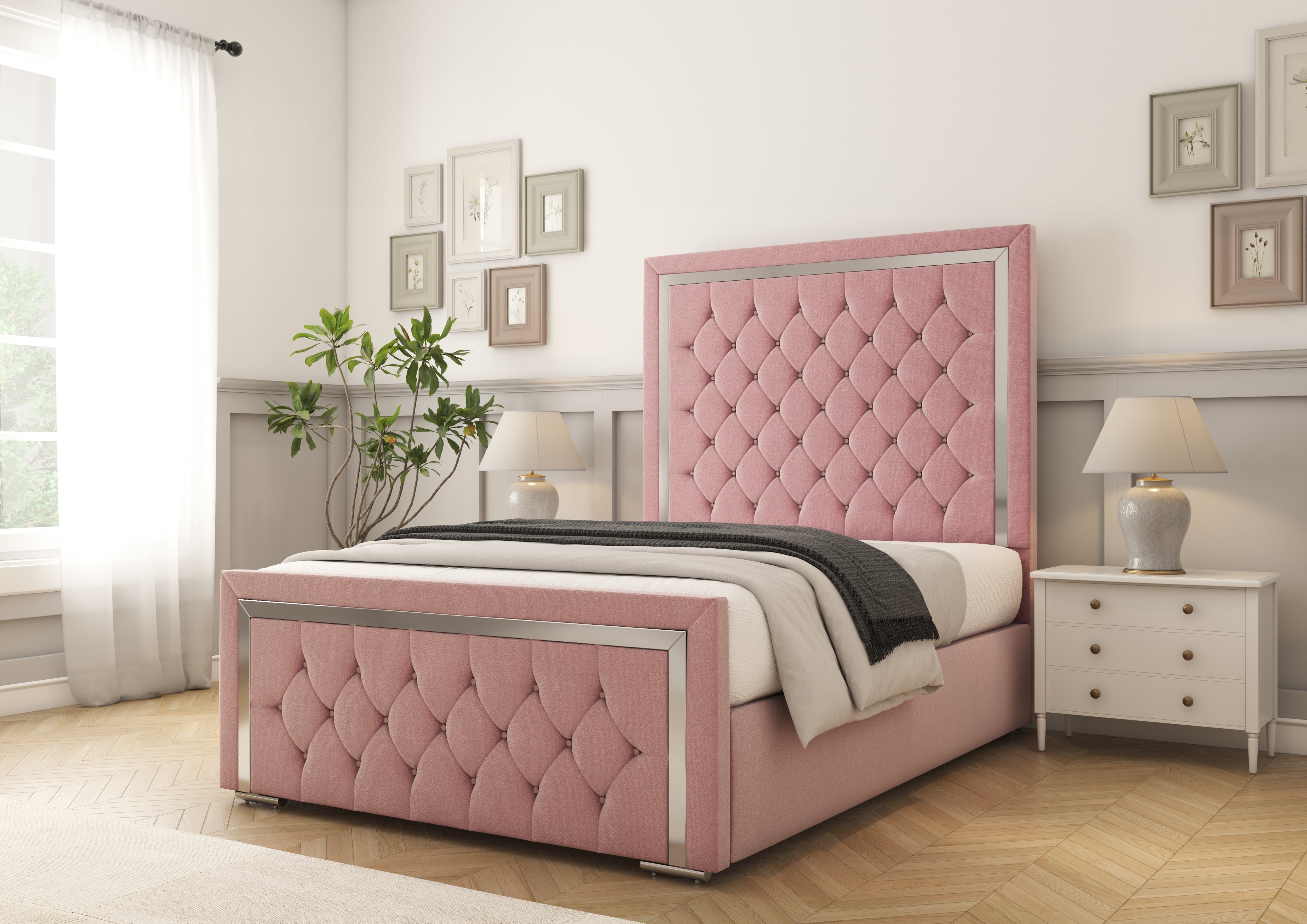 Sofia Chrome Bed frame