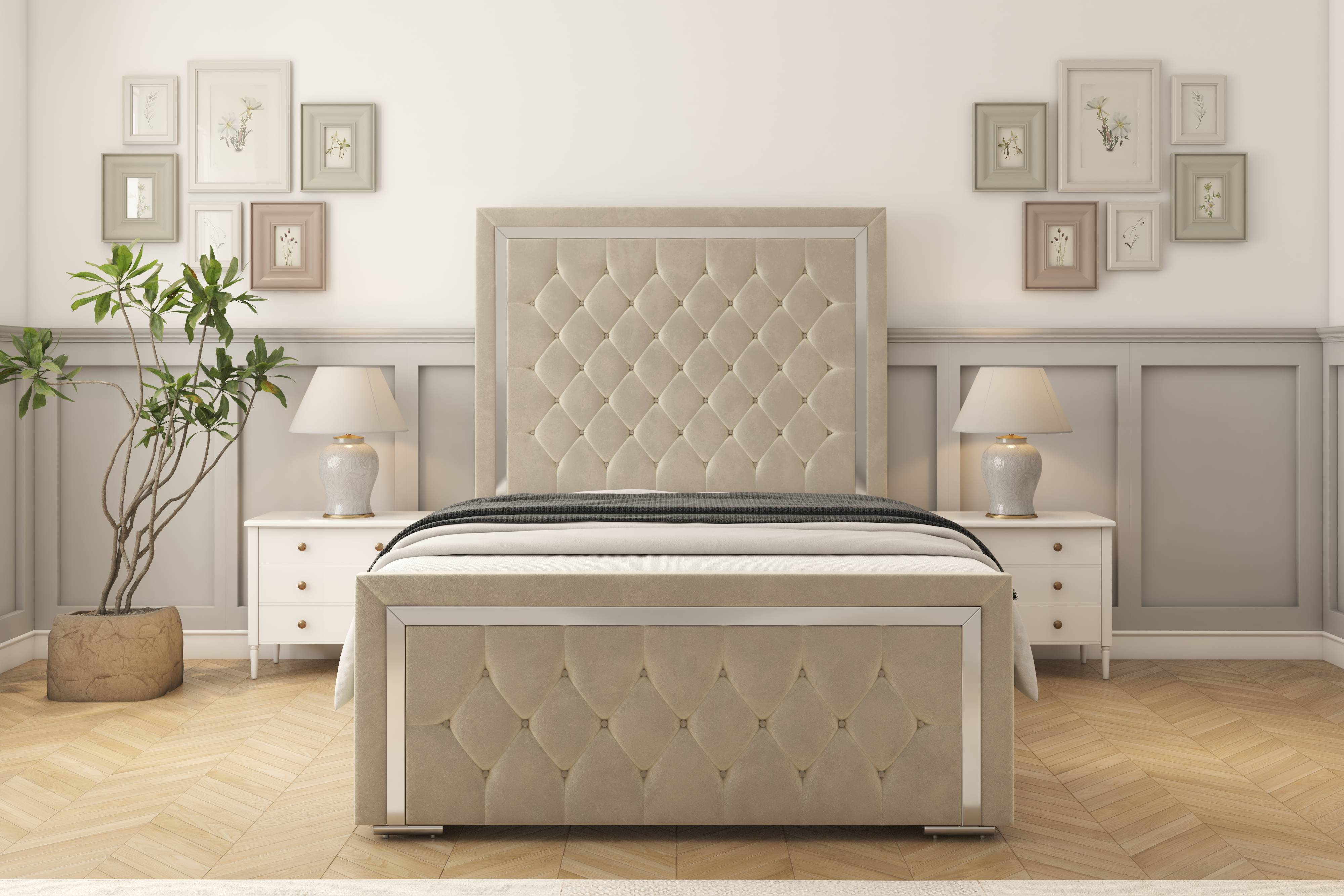 Sofia Chrome Bed frame