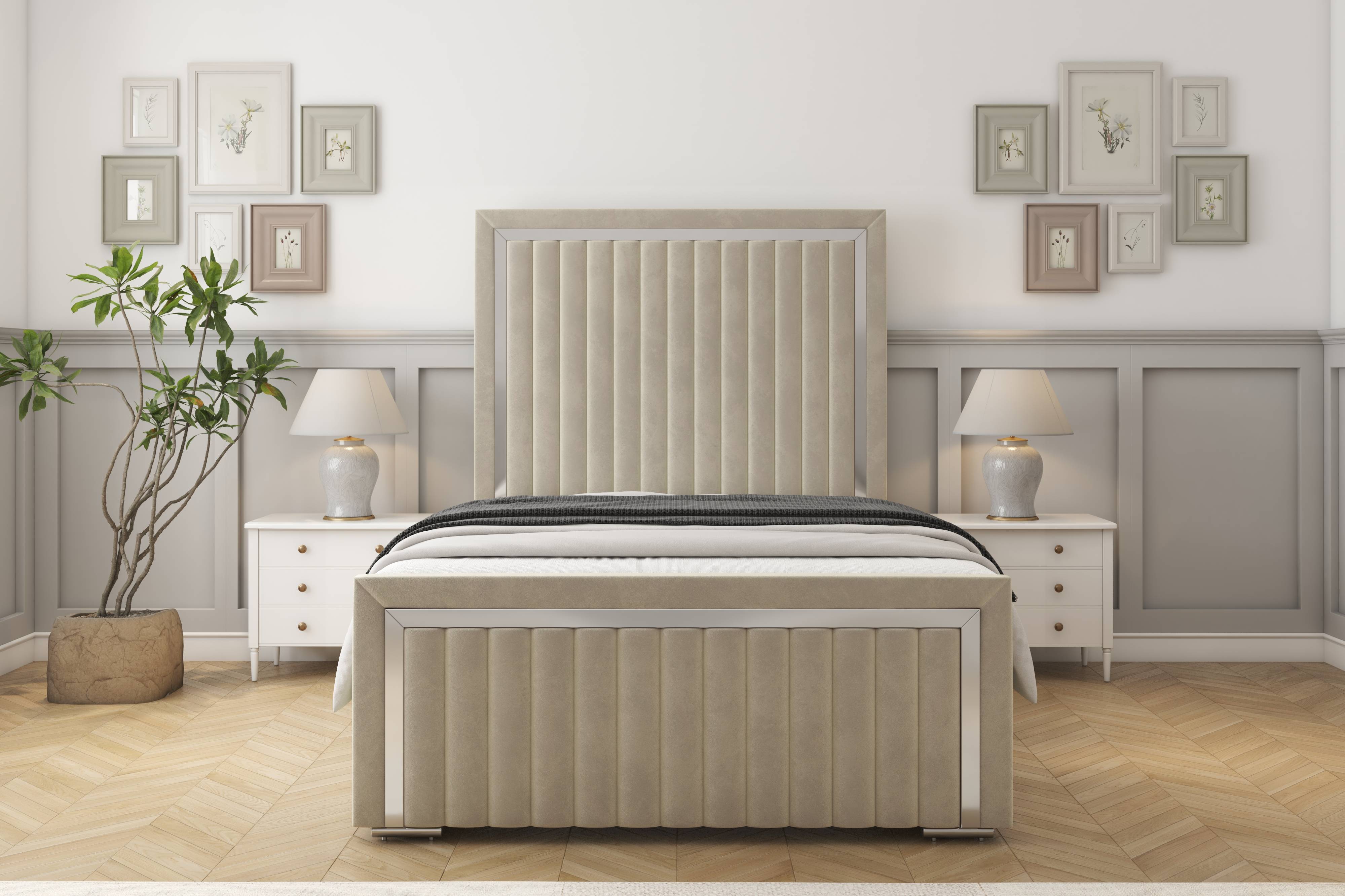 Boston Chrome Bed frame