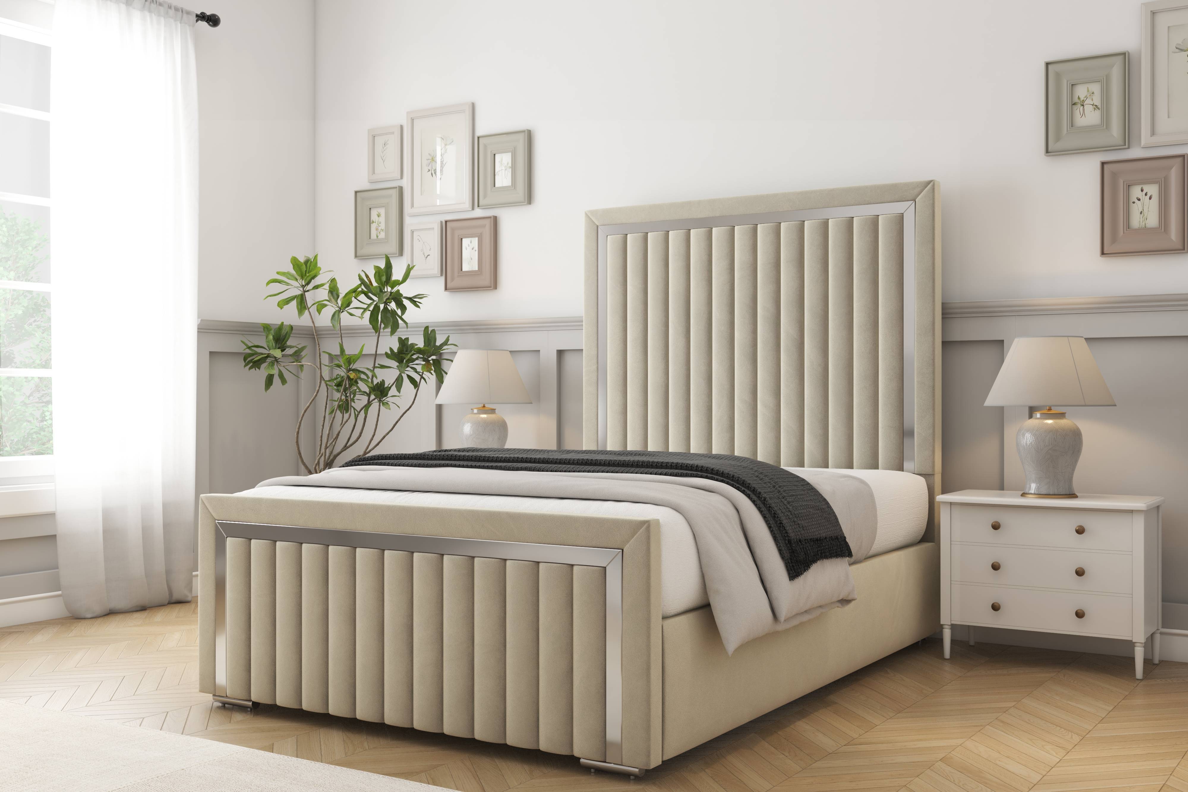 Boston Chrome Bed frame