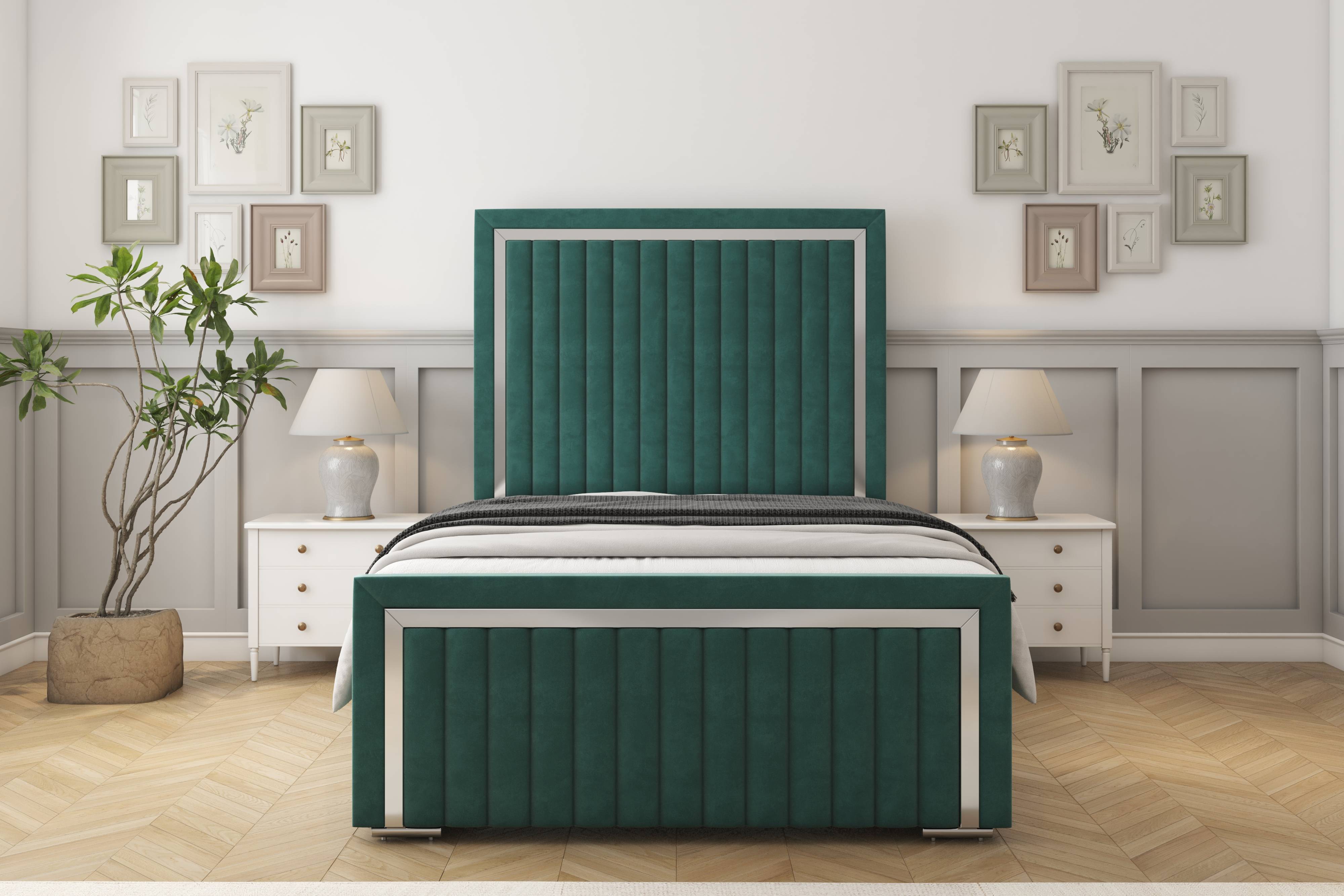 Boston Chrome Bed frame