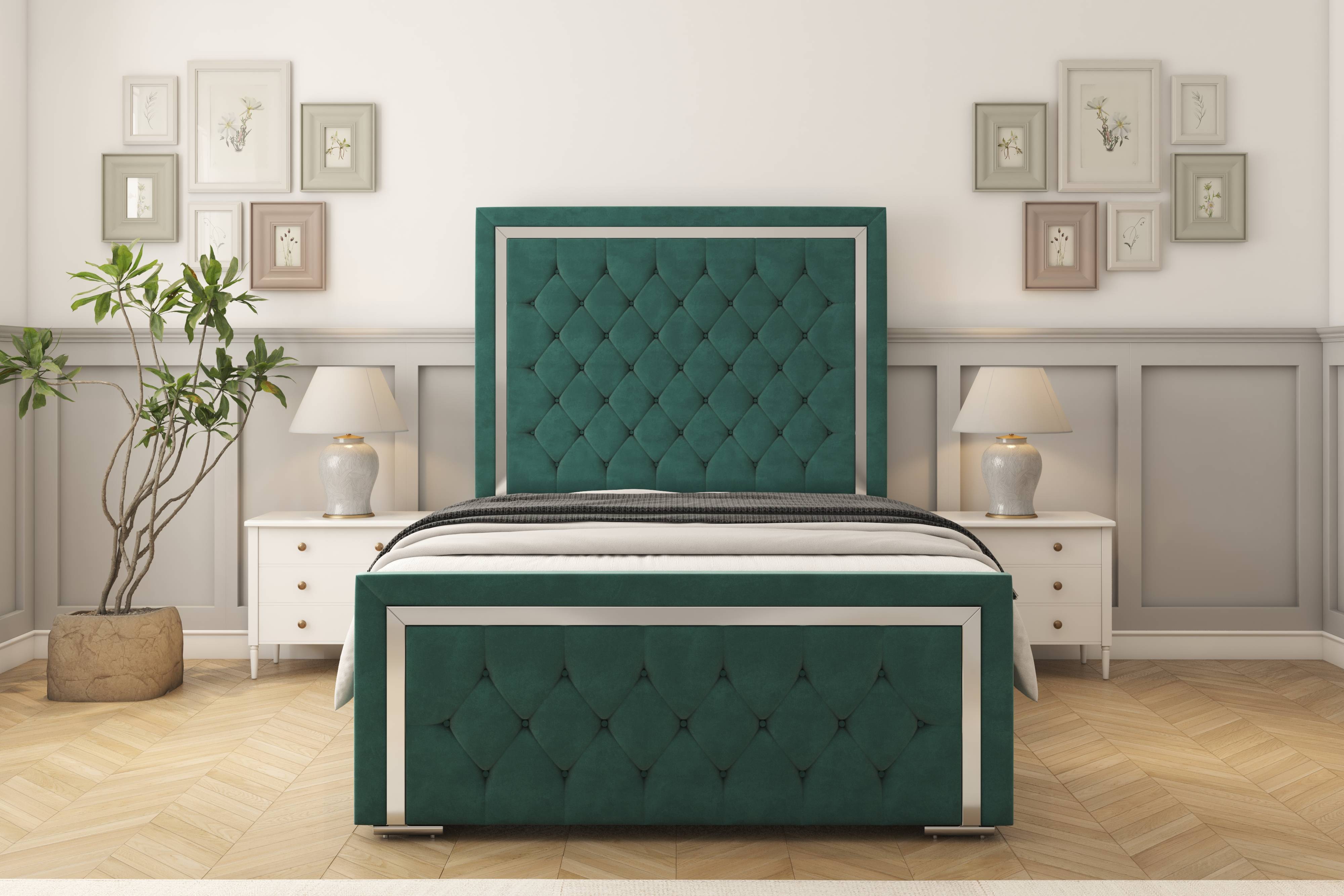 Sofia Chrome Bed frame