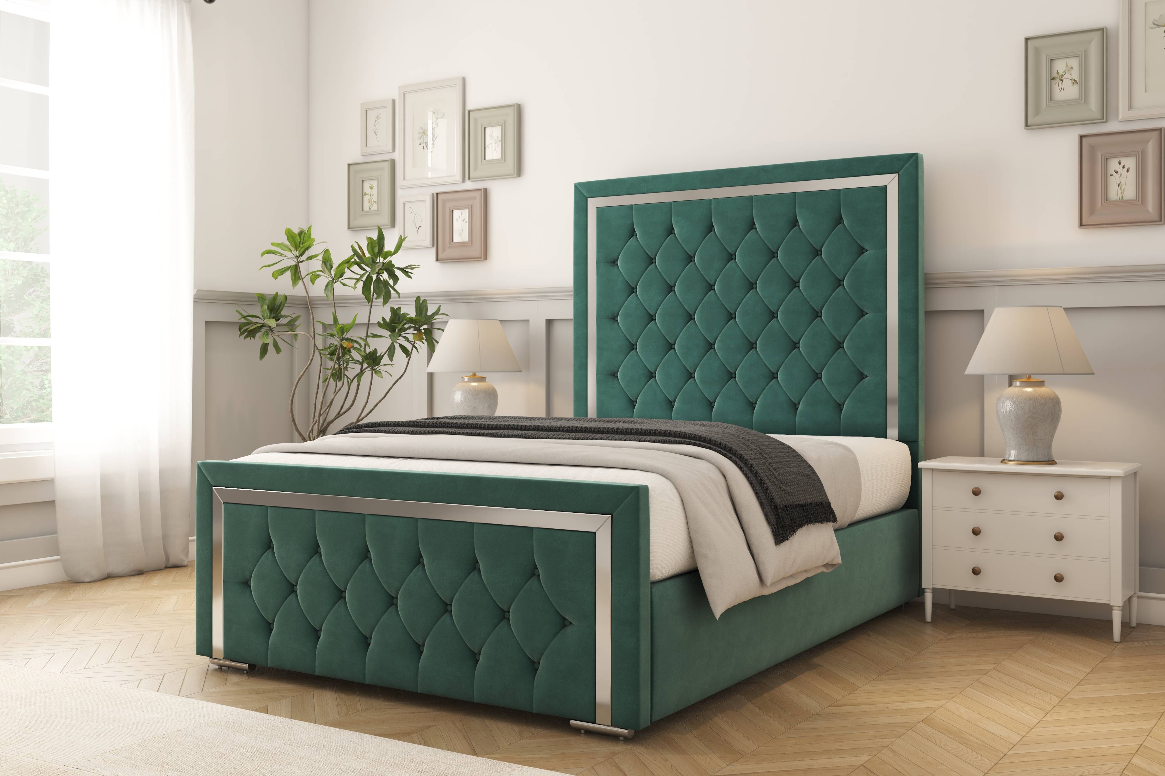 Sofia Chrome Bed frame
