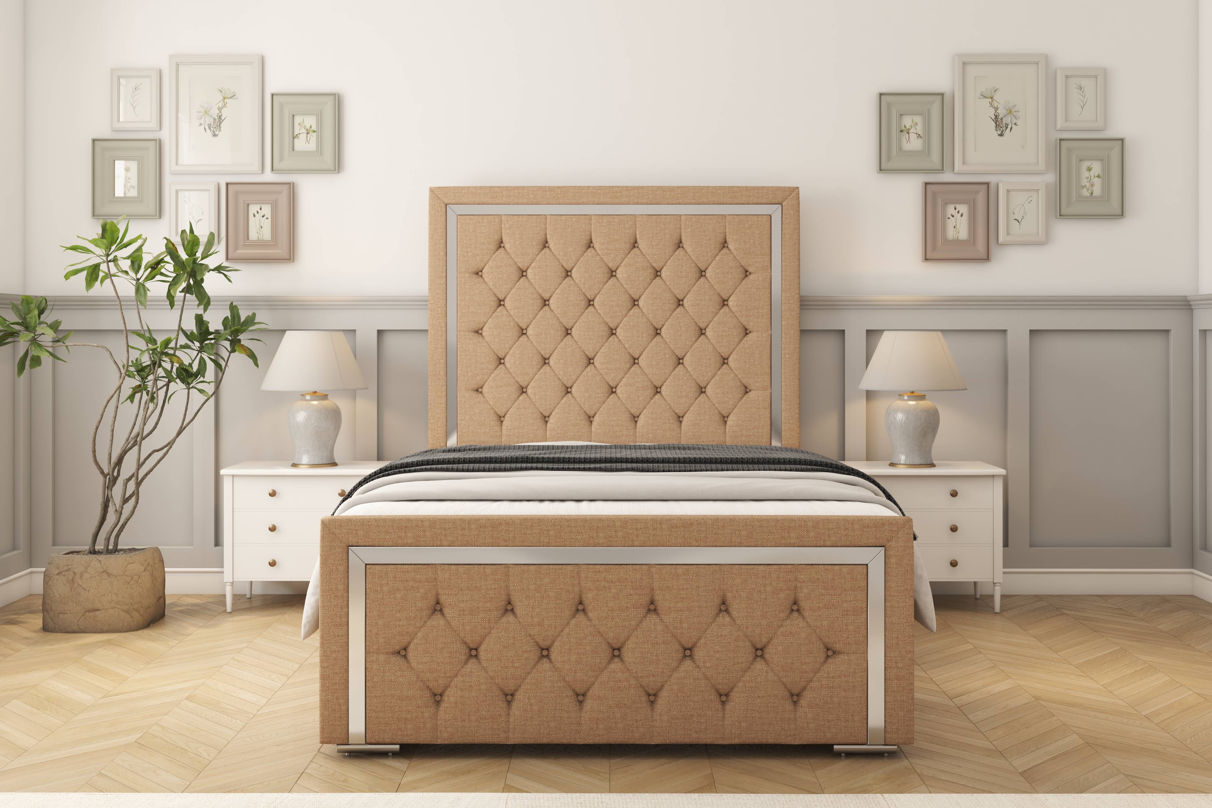 Sofia Chrome Bed frame