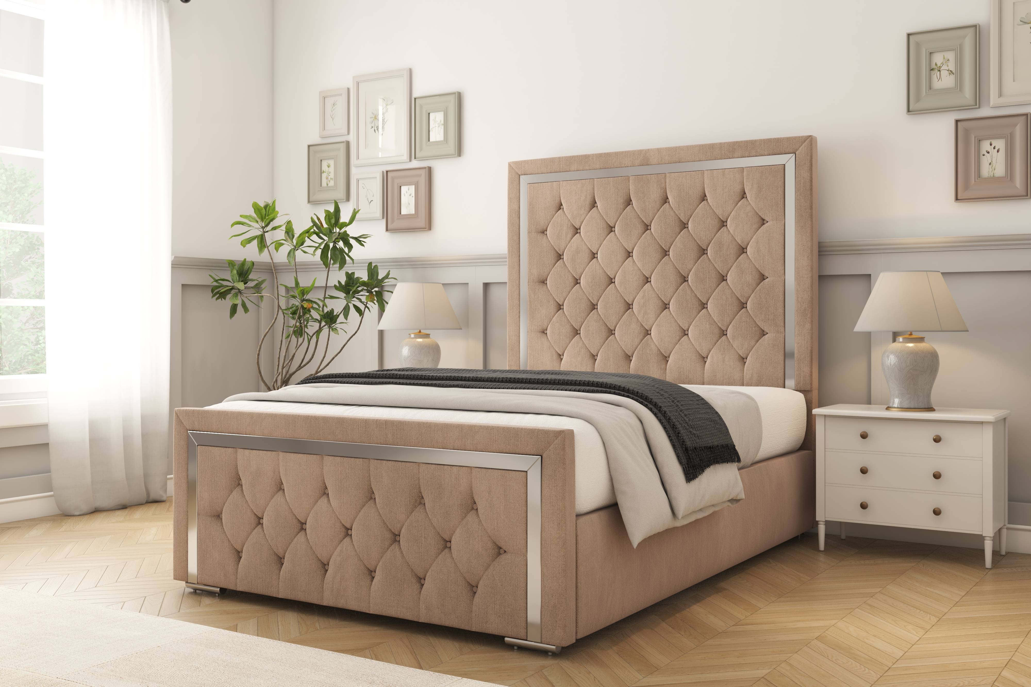 Sofia Chrome Bed frame