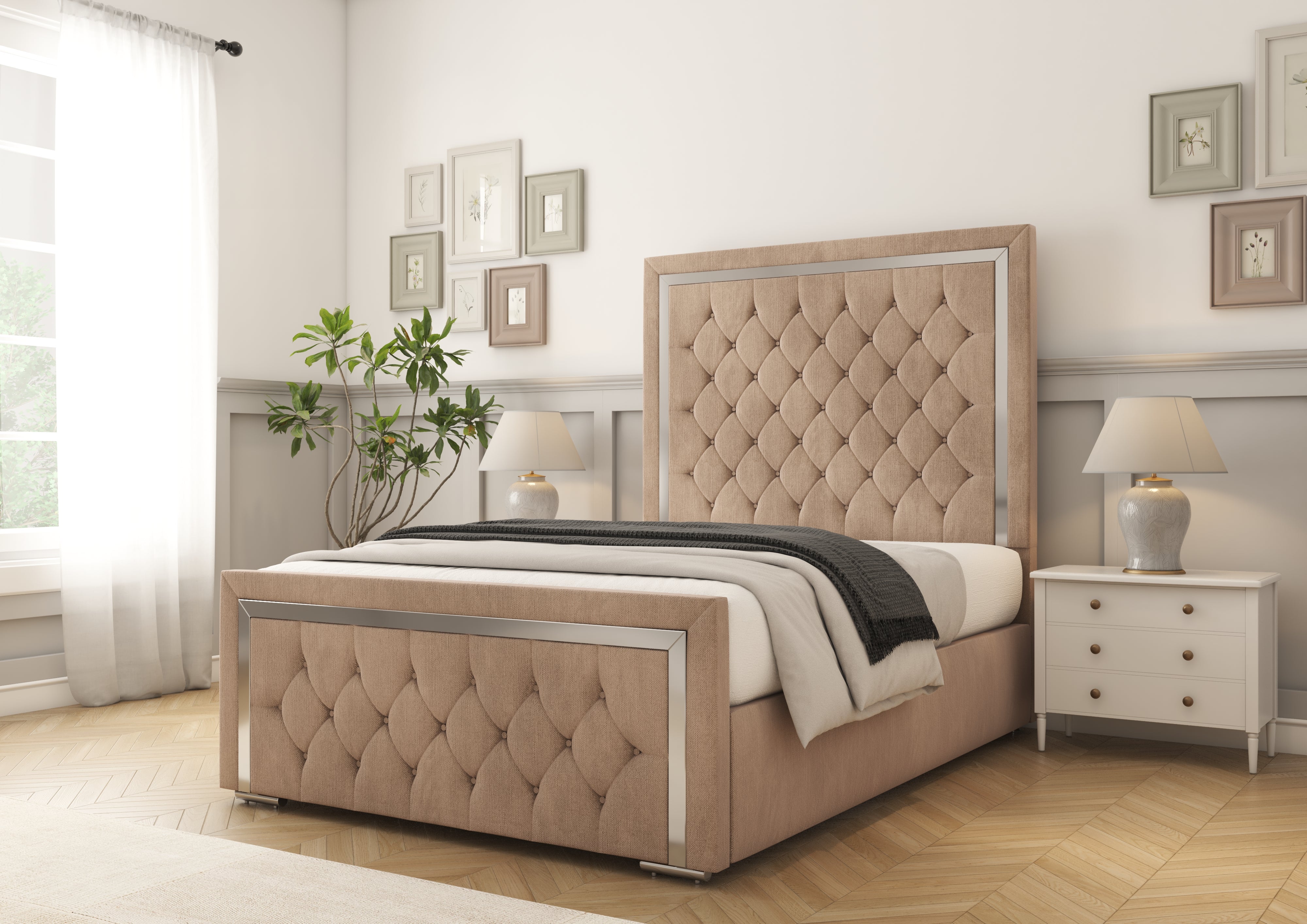 Sofia Chrome Bed frame