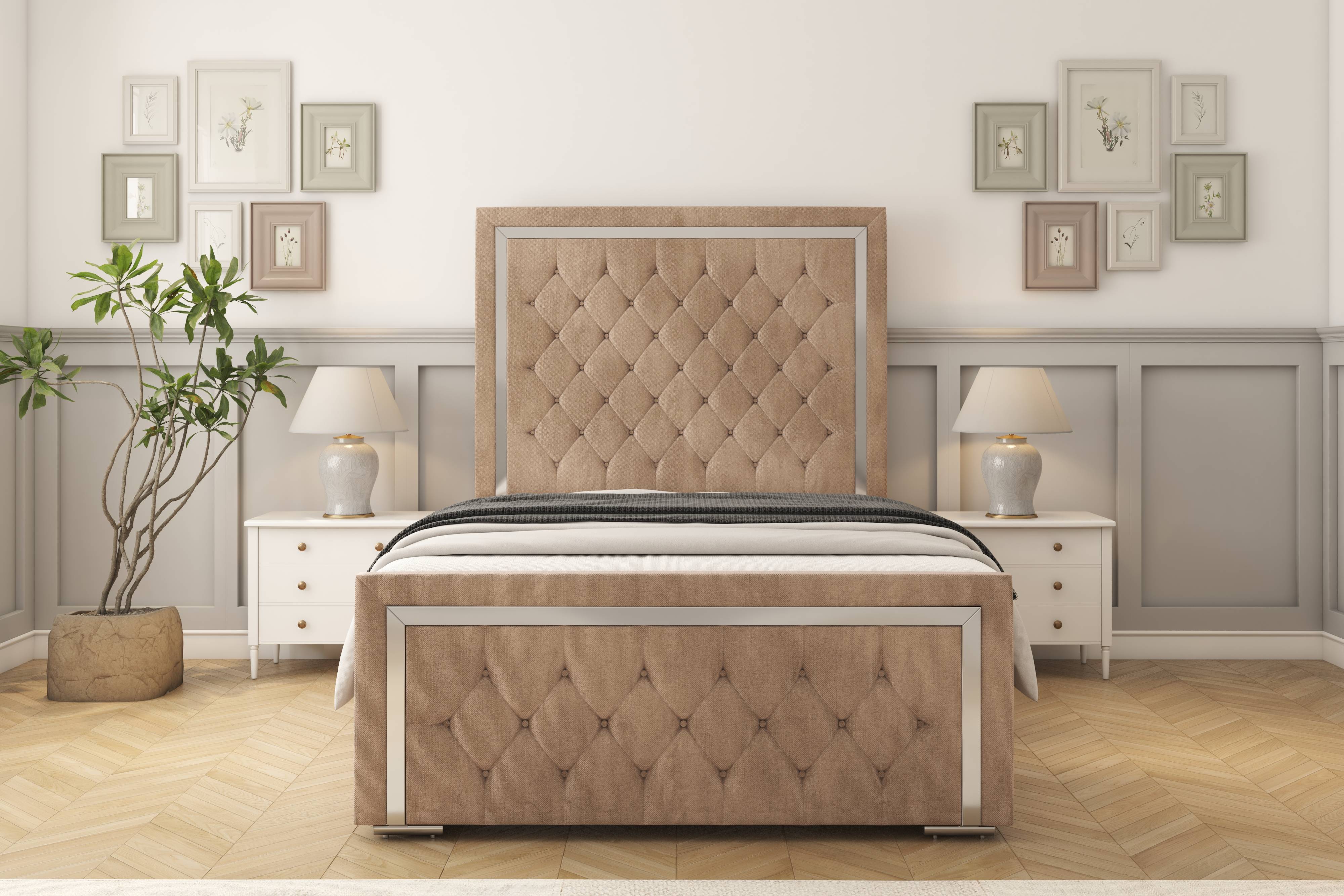Sofia Chrome Bed frame
