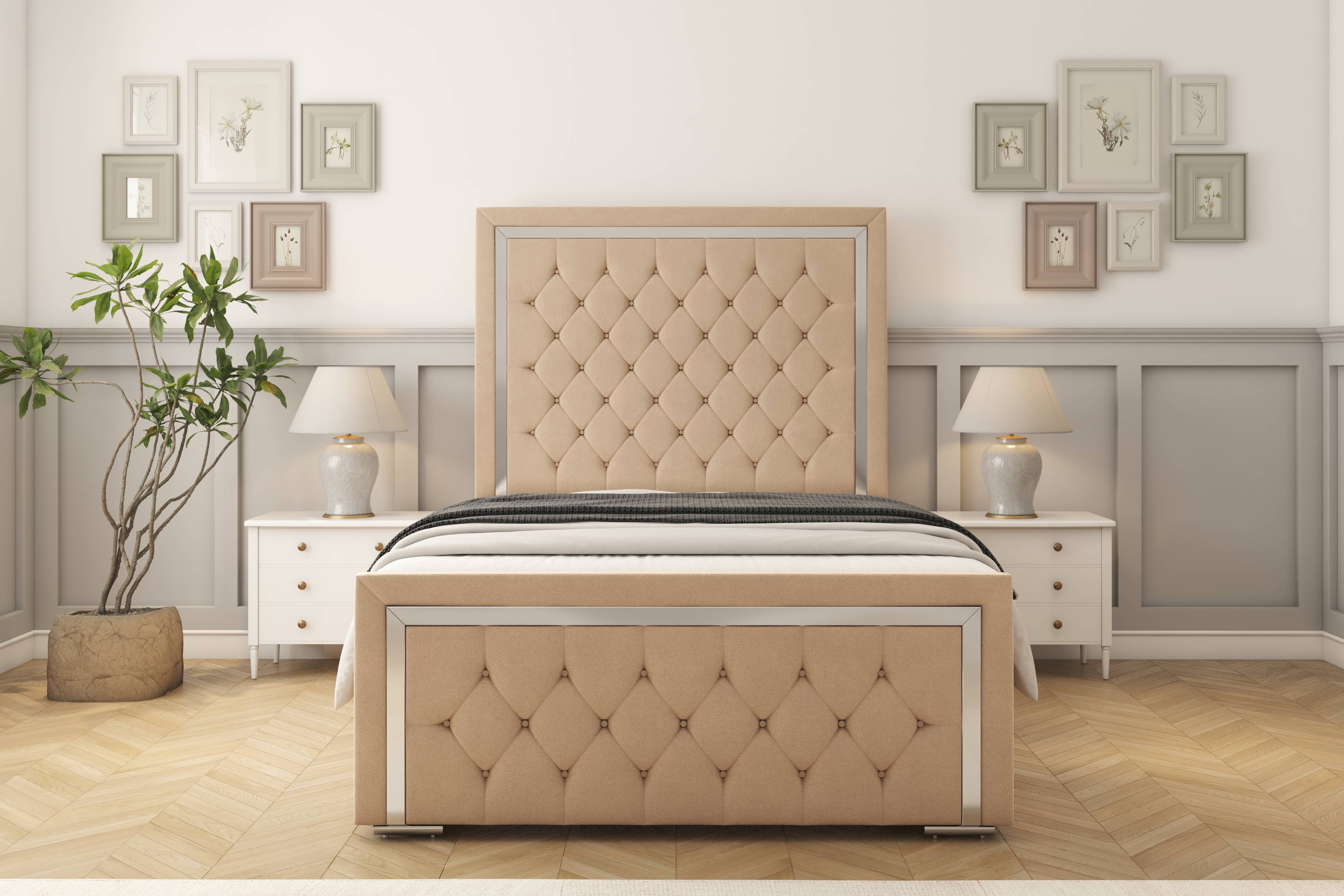 Sofia Chrome Bed frame