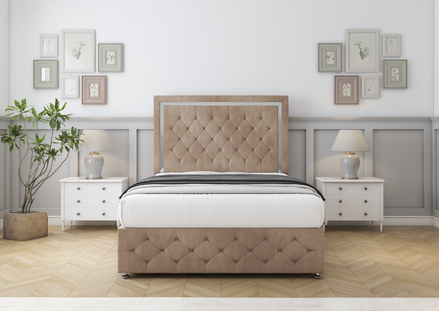 Sofia Chrome Divan Bed