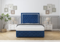 Sofia Chrome Divan Bed