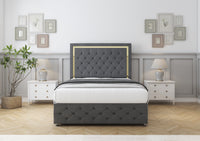 Sofia Gold Divan Bed