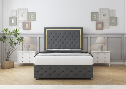 Sofia Gold Divan Bed