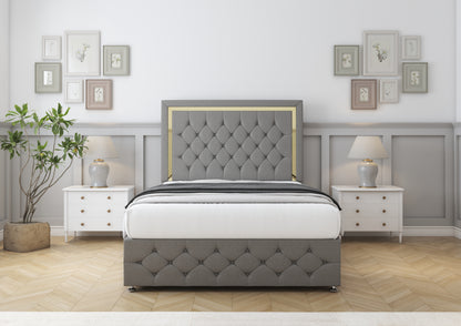 Sofia Gold Divan Bed