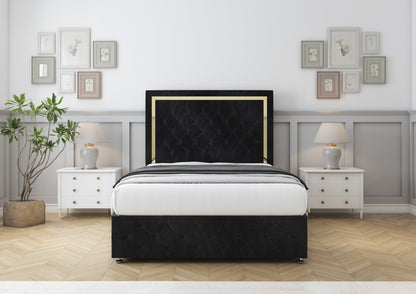 Sofia Gold Divan Bed