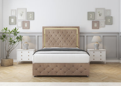 Sofia Gold Divan Bed