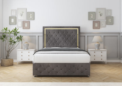 Sofia Gold Divan Bed