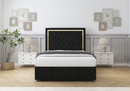 Sofia Gold Divan Bed