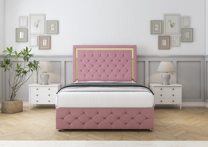 Sofia Gold Divan Bed