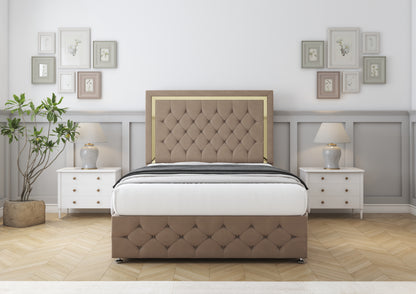Sofia Gold Divan Bed