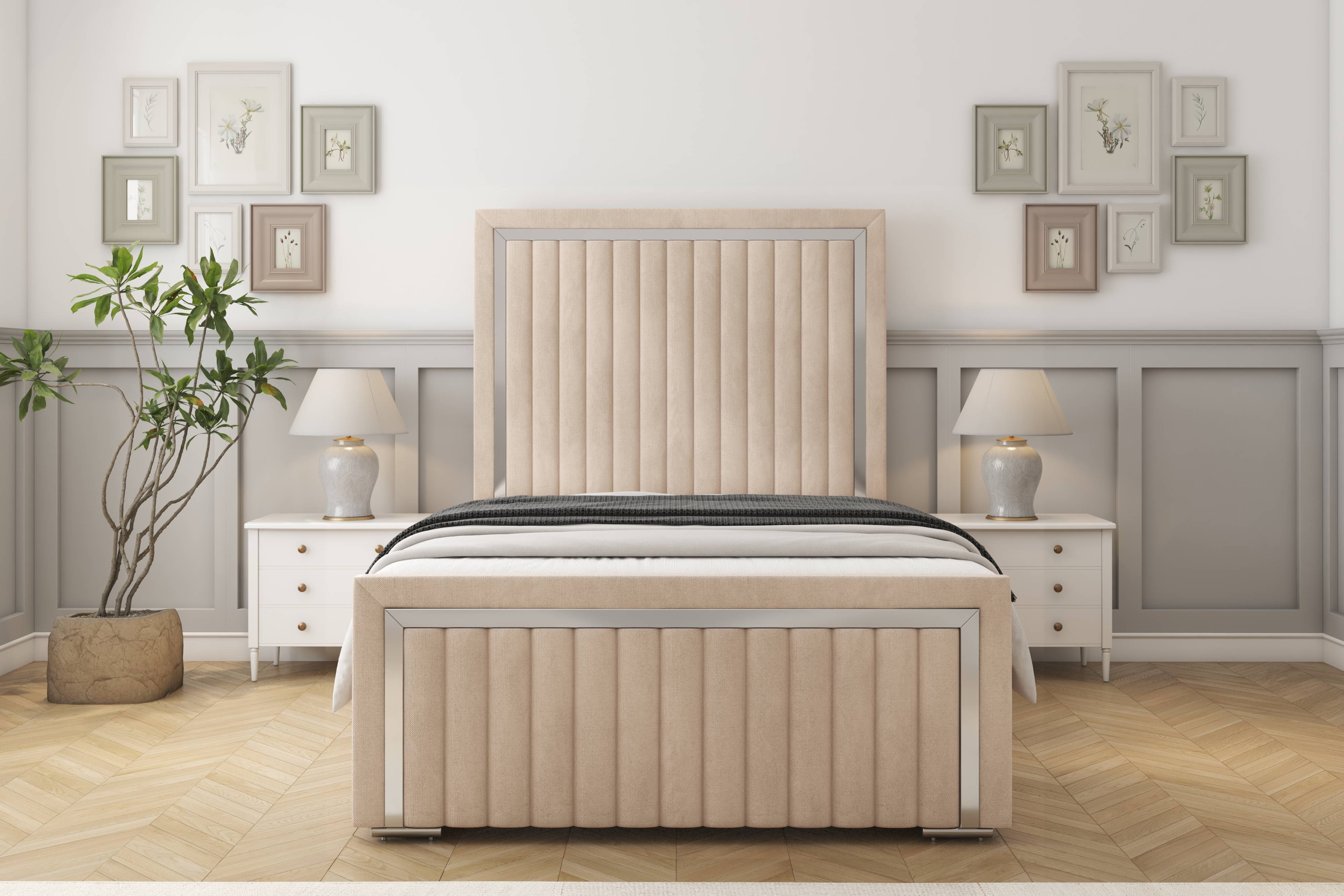 Boston Chrome Bed frame
