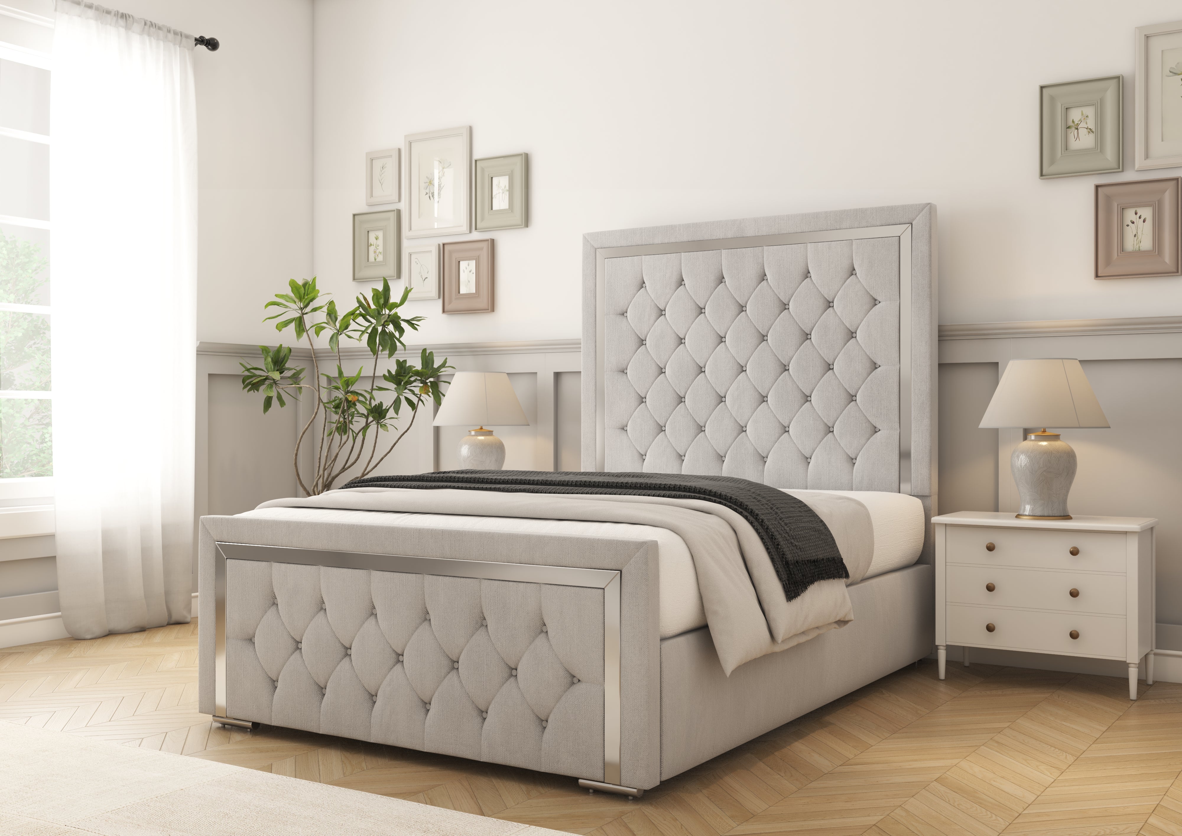 Sofia Chrome Bed frame