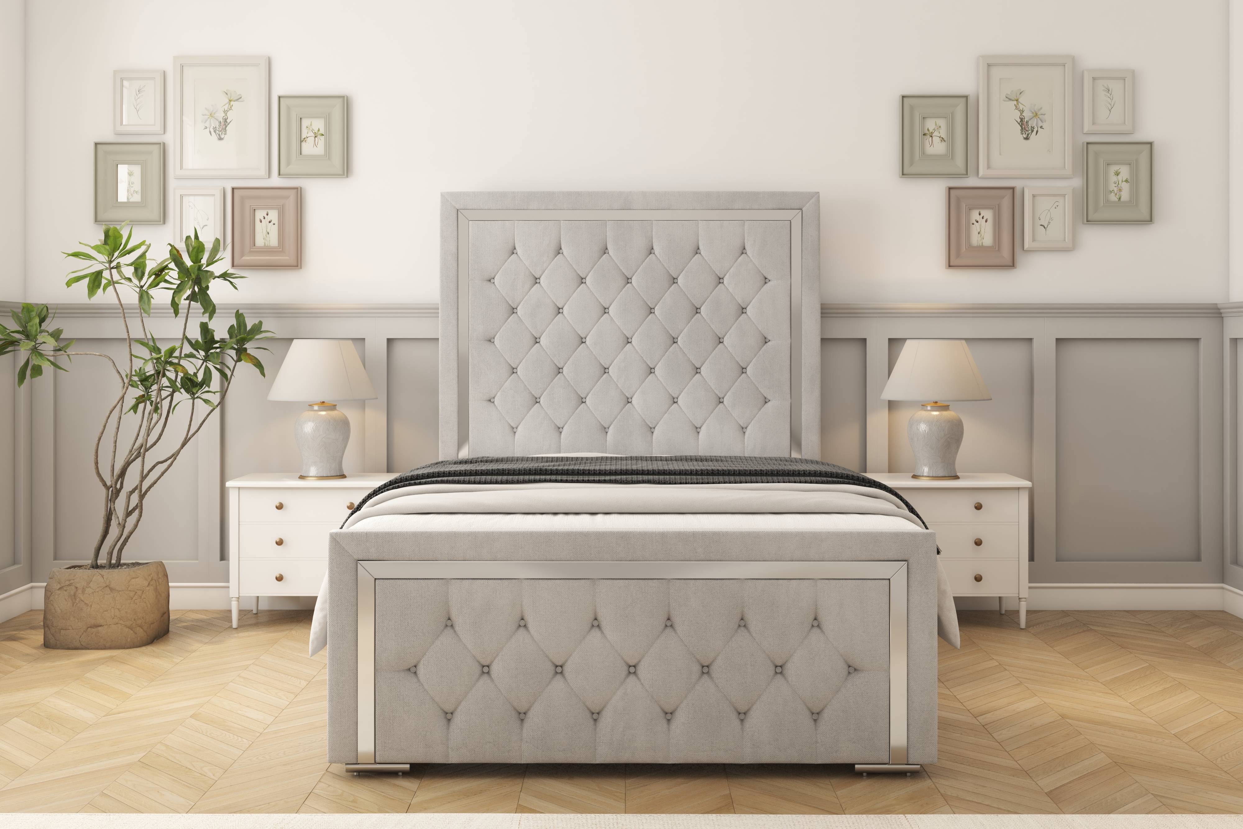 Sofia Chrome Bed frame