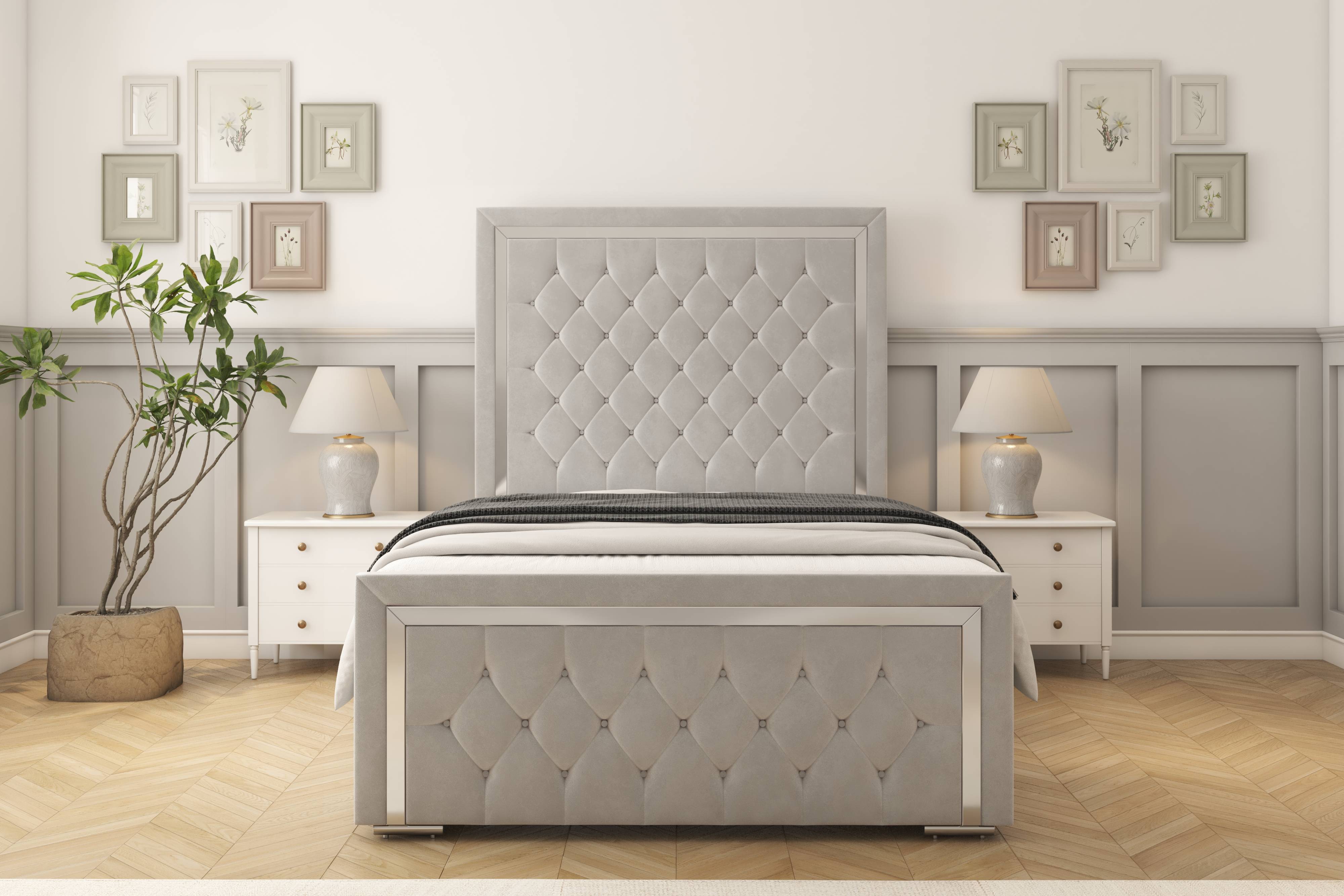 Sofia Chrome Bed frame