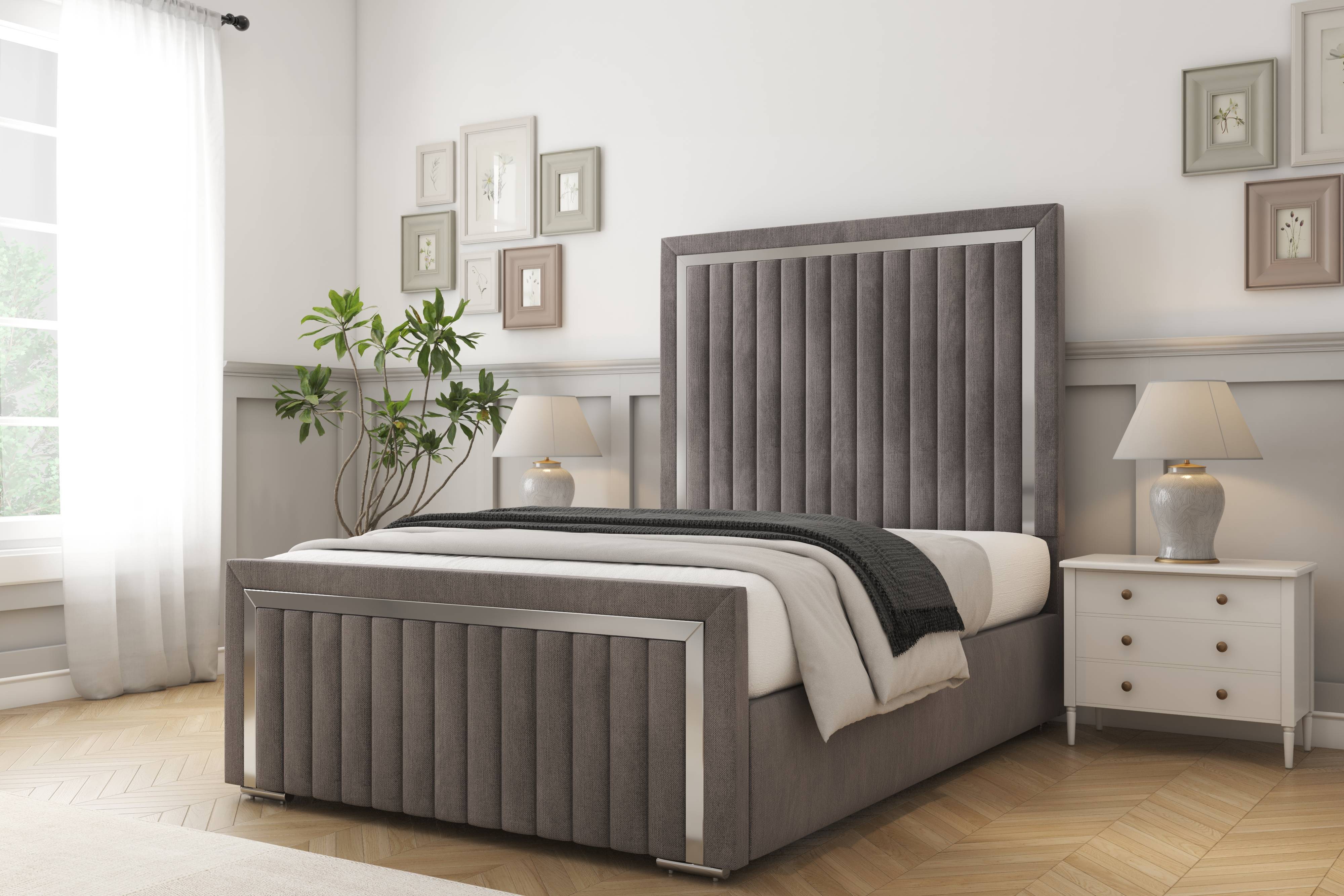 Boston Chrome Bed frame