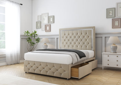 Sofia Chrome Divan Bed