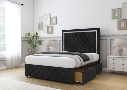 Sofia Chrome Divan Bed