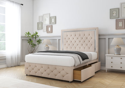 Sofia Chrome Divan Bed