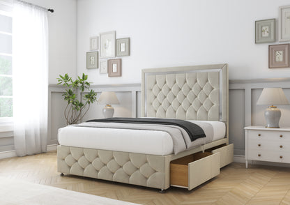 Sofia Chrome Divan Bed